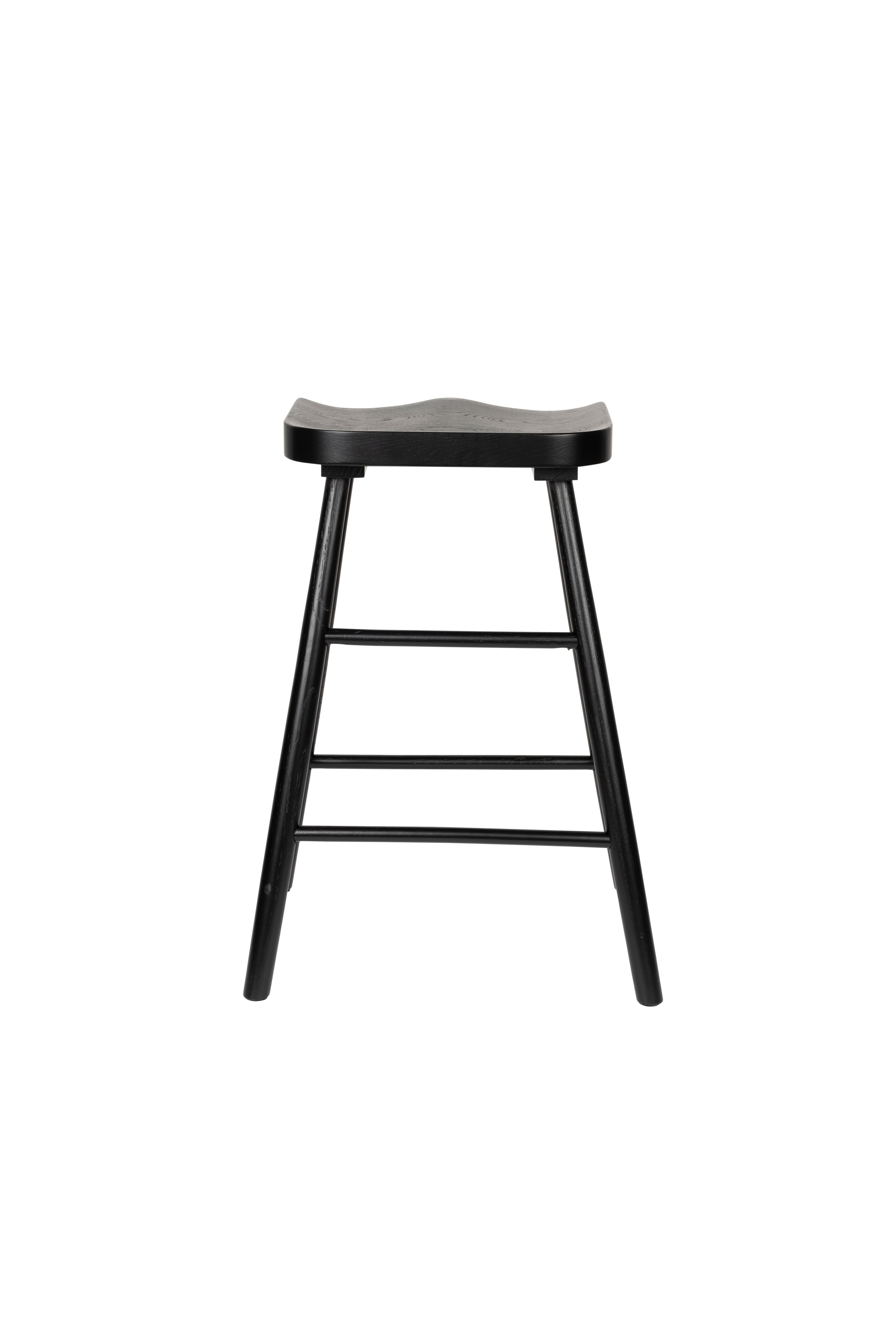 Bar stool Vander black oak wood