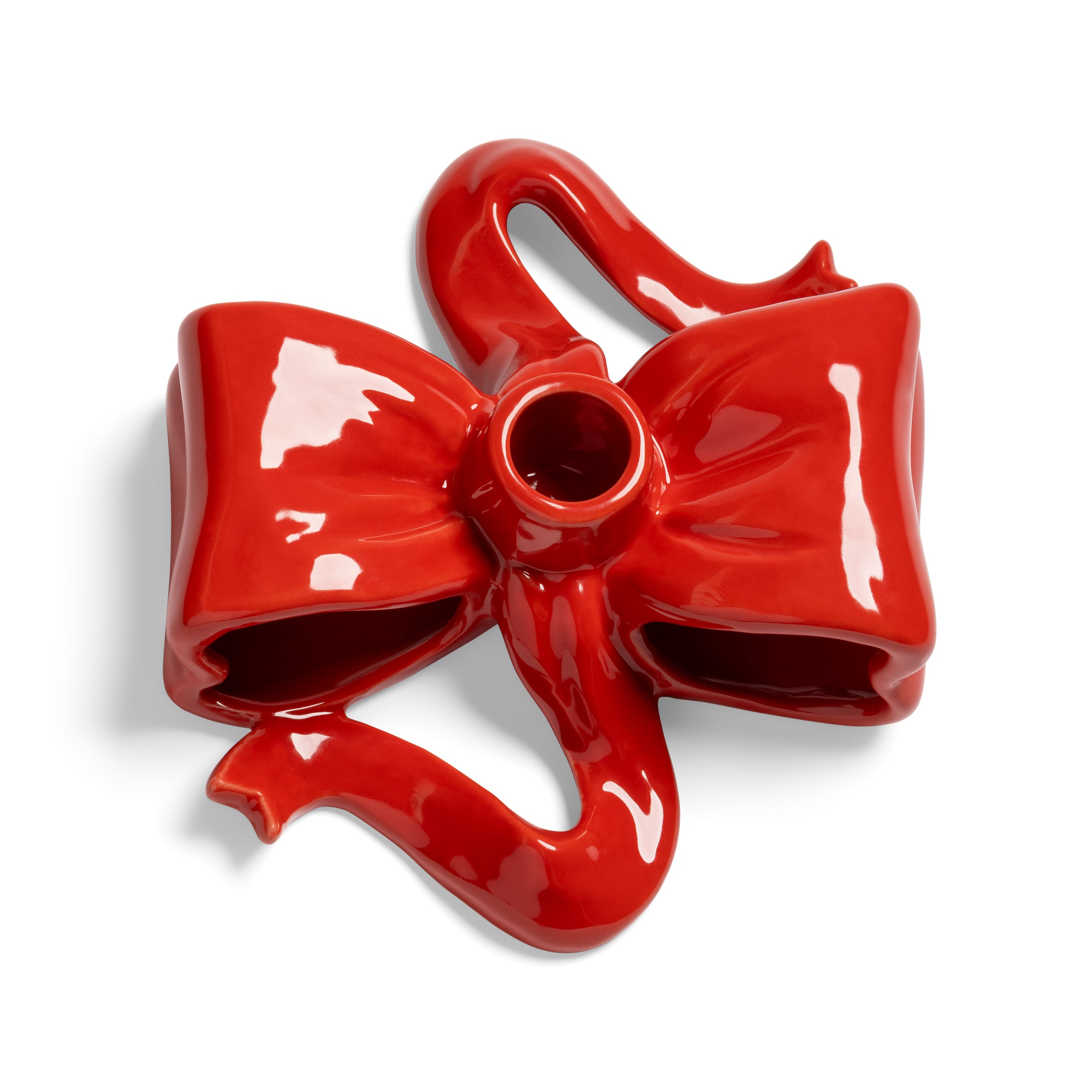 Kerzenhalter RIBBON rot