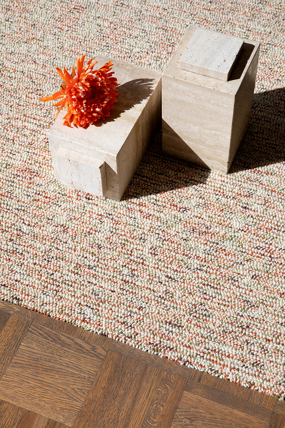 Jazz rug dense beige-orange