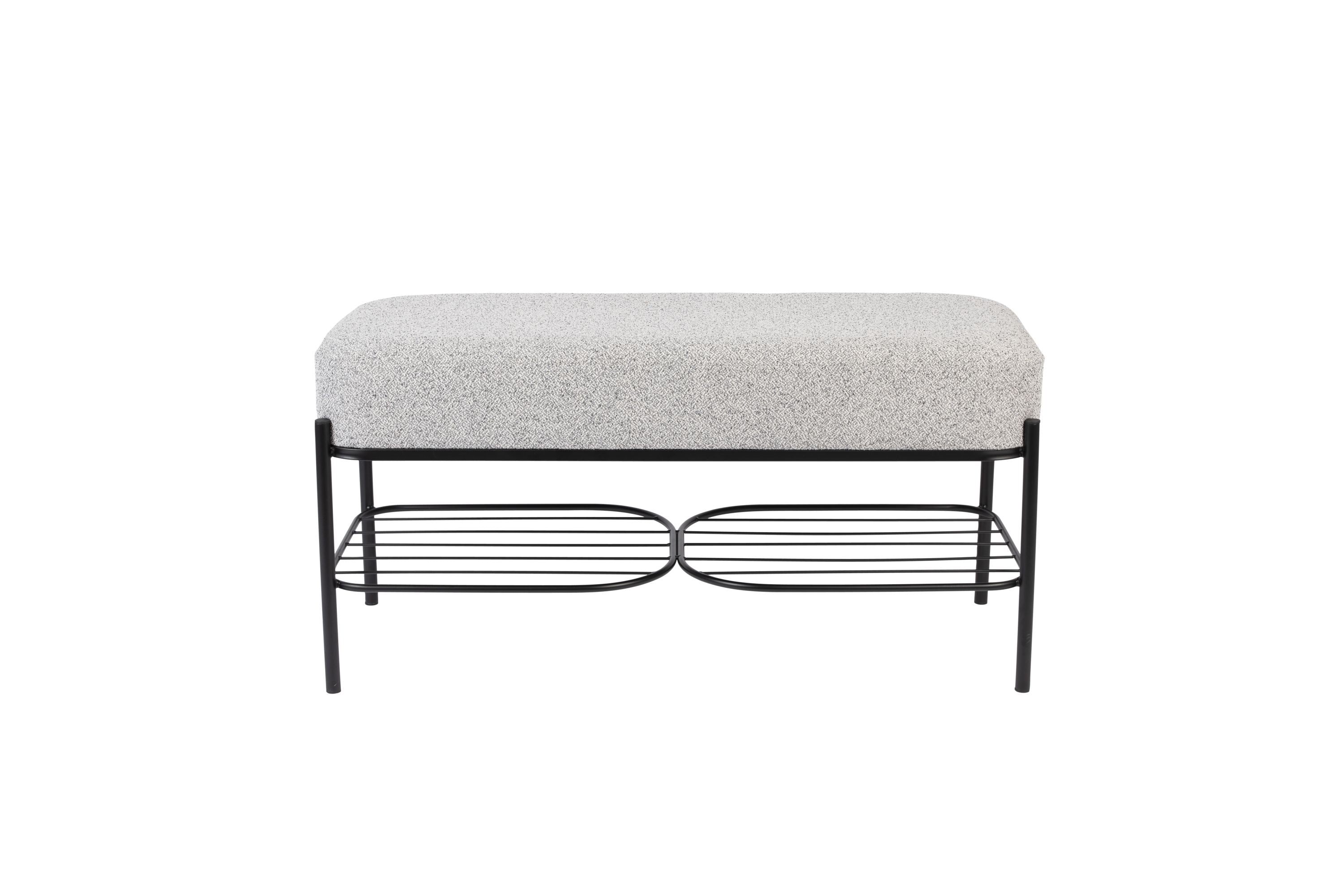 Milou light gray bench