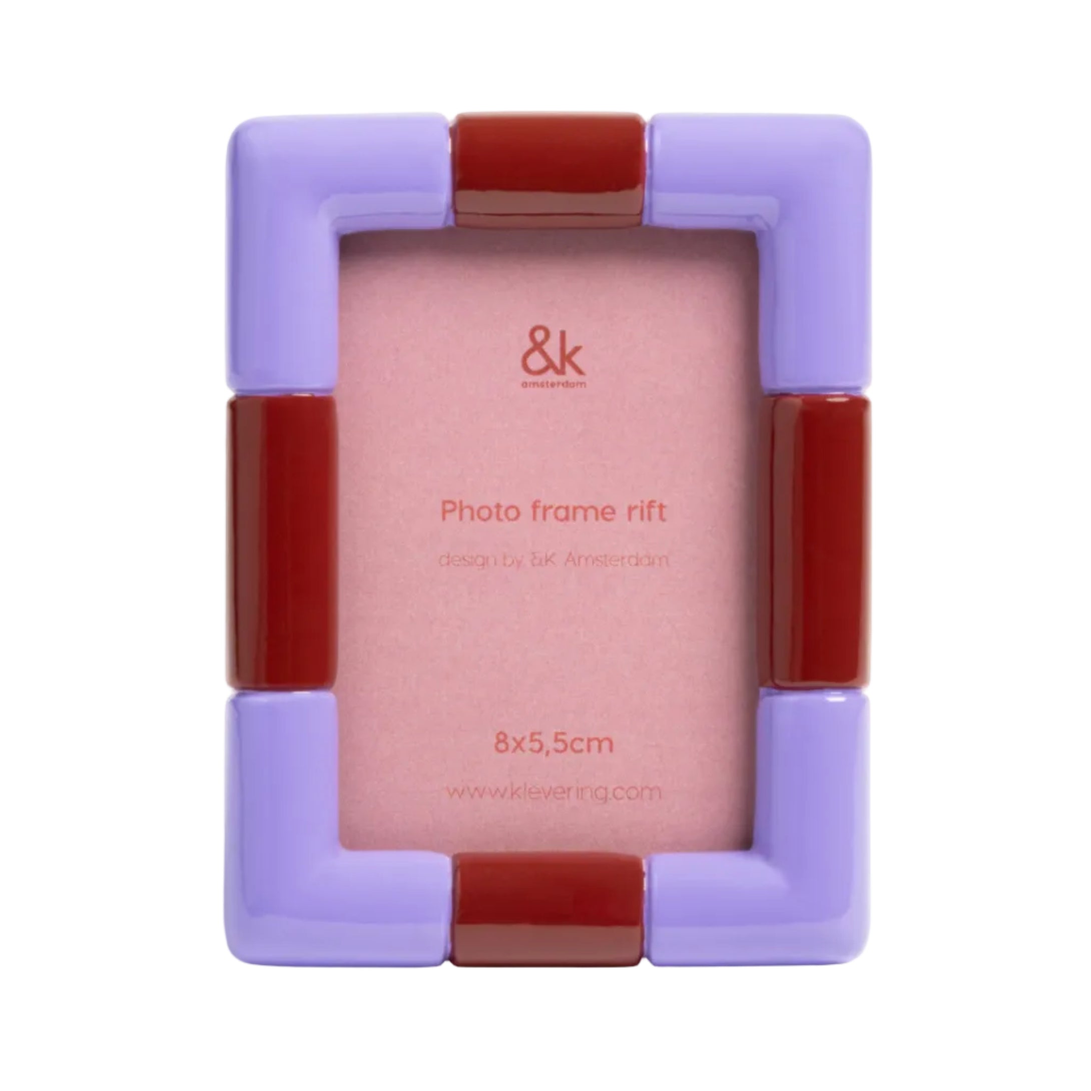 Bilderrahmen RIFT RECHTECK lila mit lila