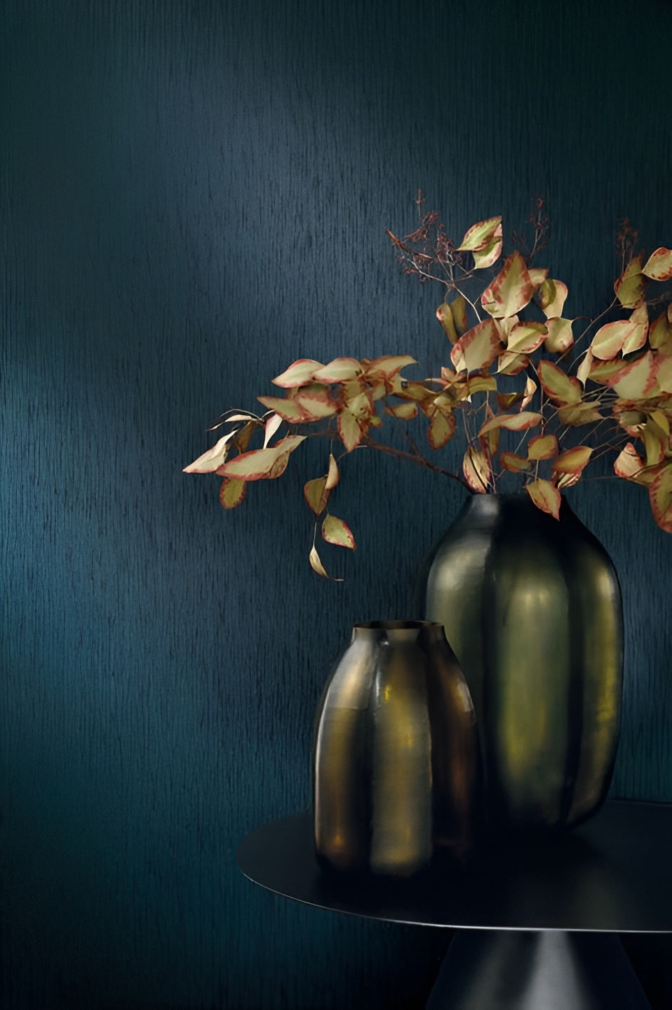 Textilstruktur-Tapete mit vertikalen Streifen JUSSIEU - CELADON seledin