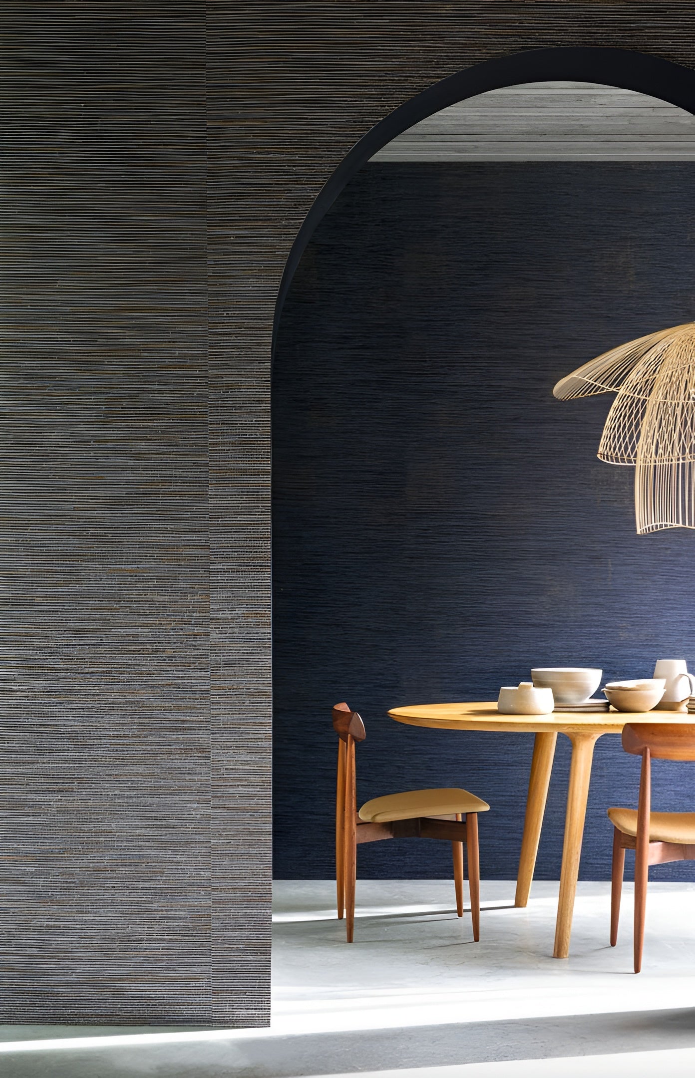 Strukturierte Textiltapete, die Leinwand imitiert VAGAR - TOPAZE / GRÈGE beige mit Gold