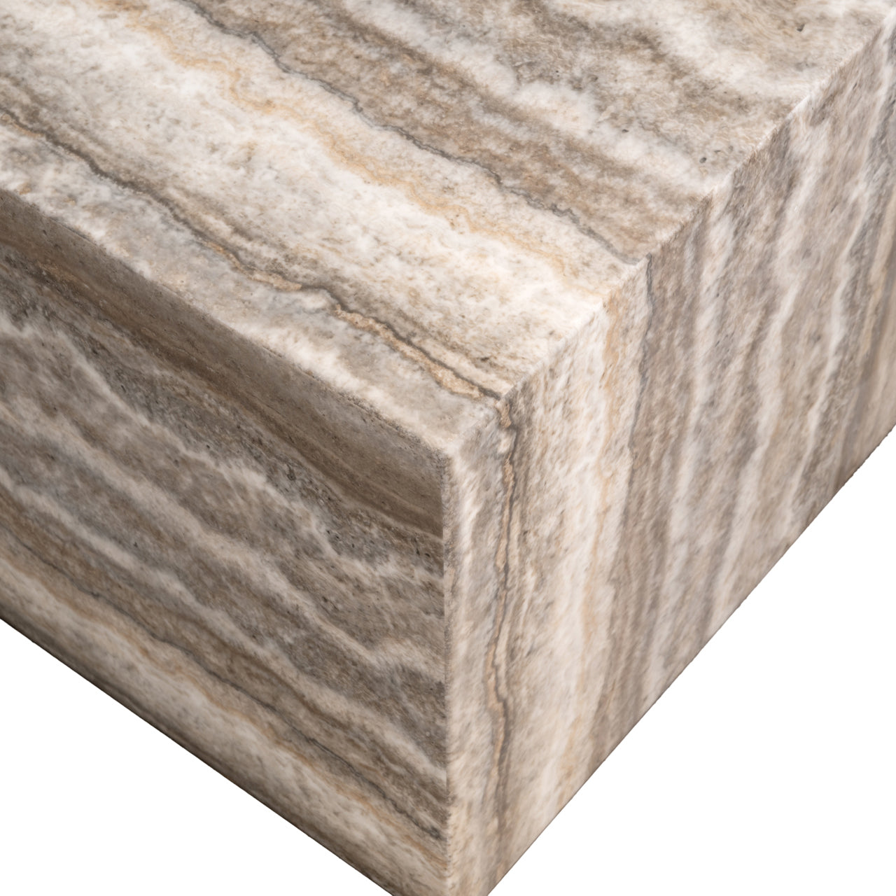 Kaffeetisch DULCE grau-beige Marmor