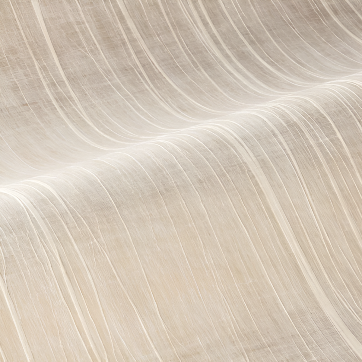 Strukturierte textile Tapete Falten RAI - PUDERBEIGE pudriger Beige