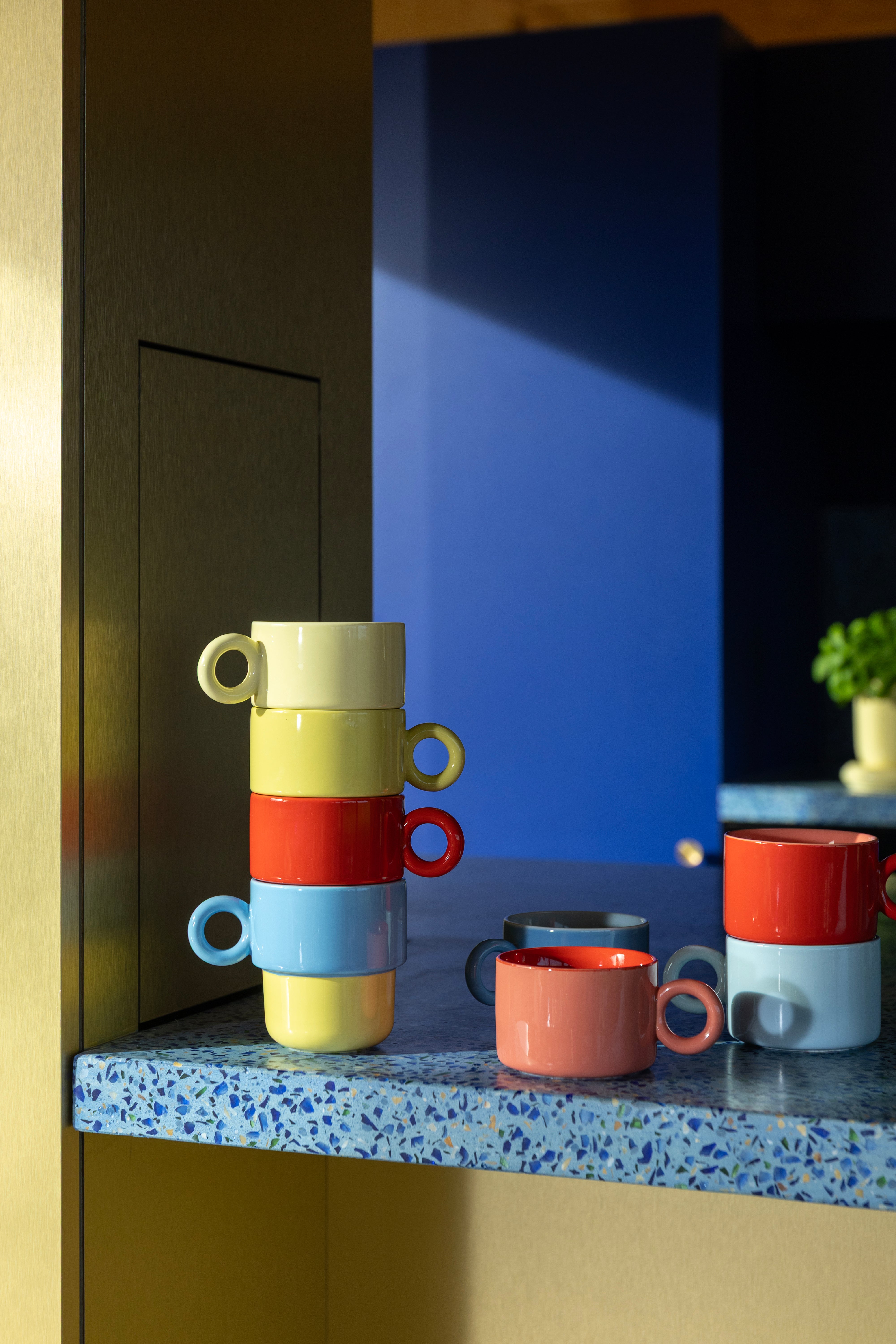 Set von Tassen CHIQUITO rote Porzellan