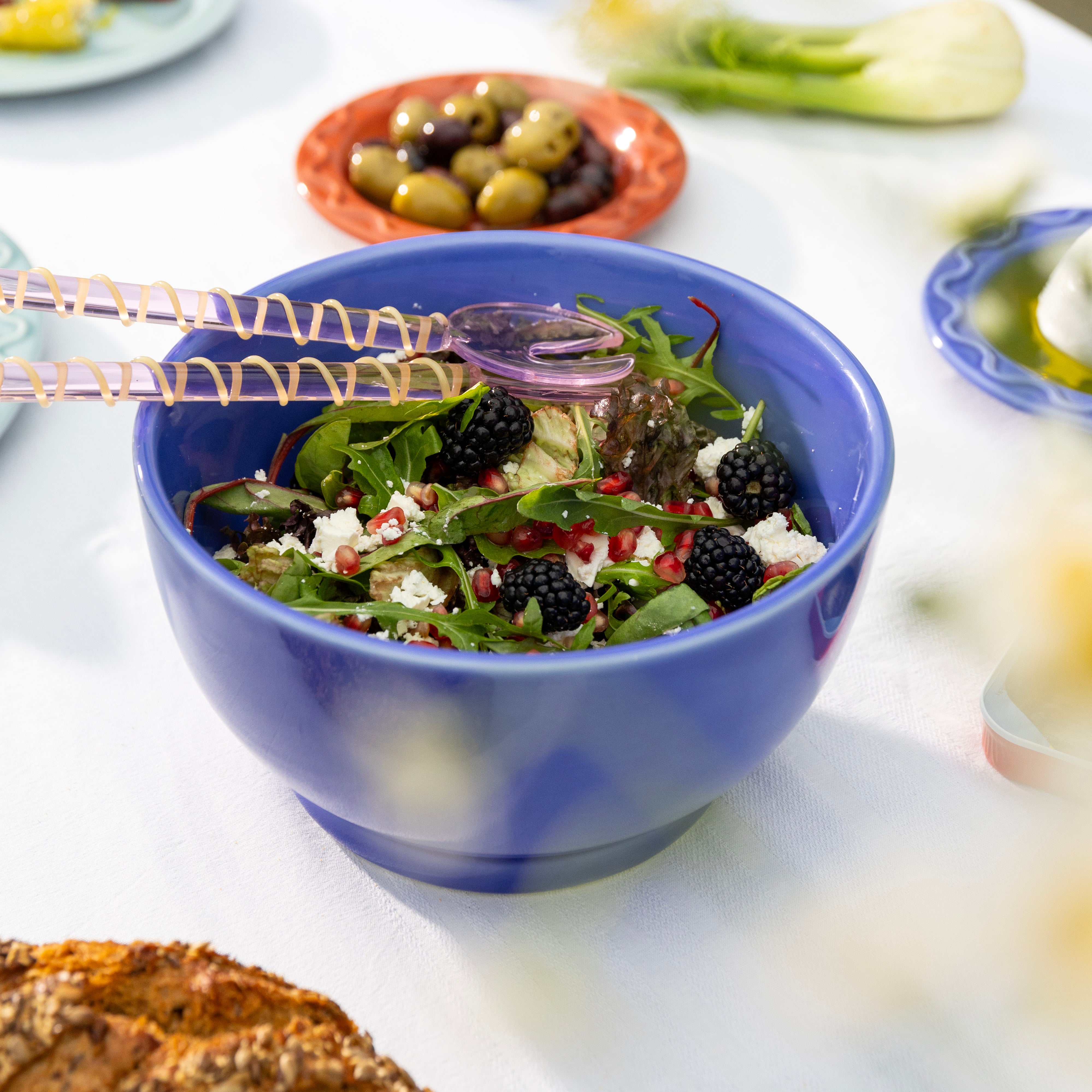 Mochi Bowl Blue Porcelain