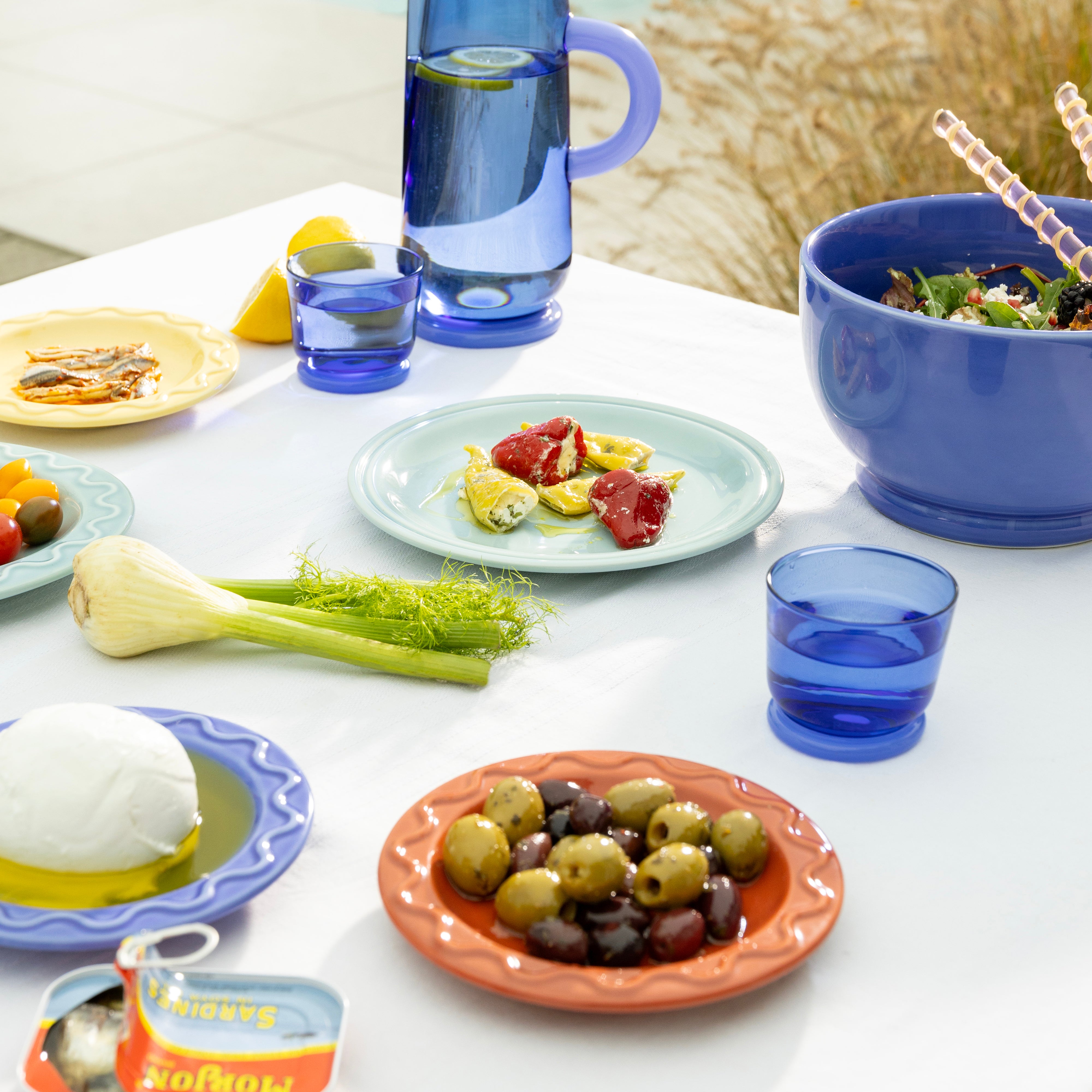 MOCHI terracotta dessert plate set