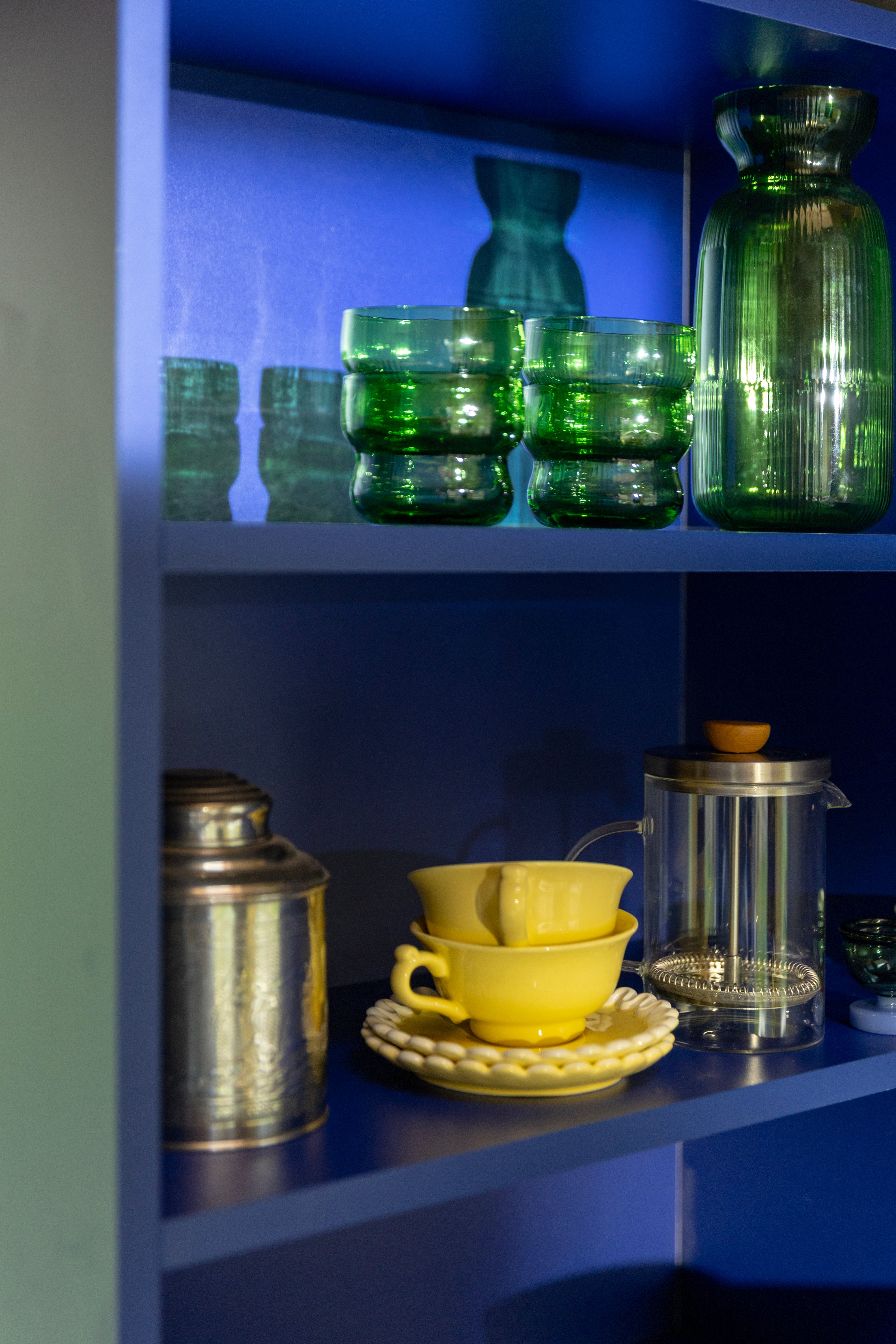 Set von Gläsern CIRCUS grünes Glas