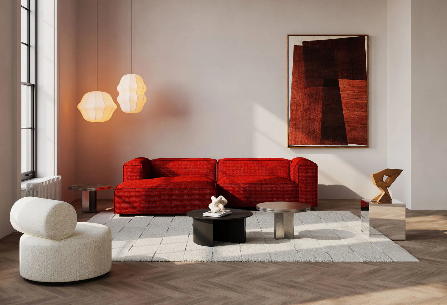 Hängelampe BISE weiß