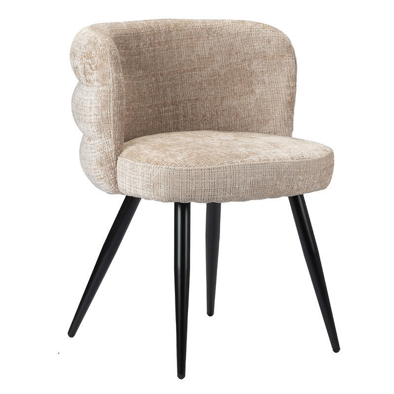 CLOUD Chair Cream Beige with Black Base