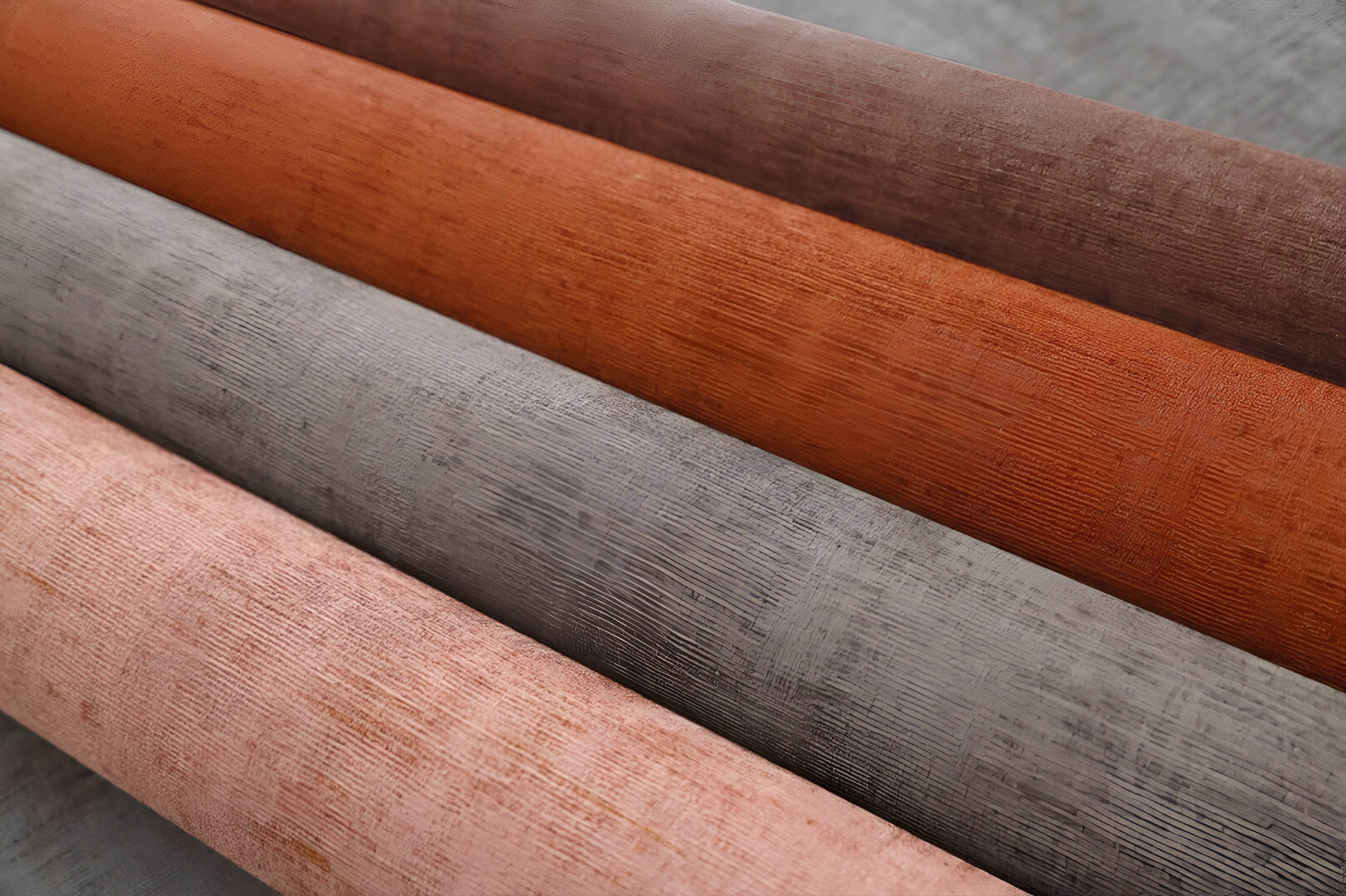 Strukturierte Tapete, die abgewetztes Leinen imitiert JOHARA - FORET dunkelgrün