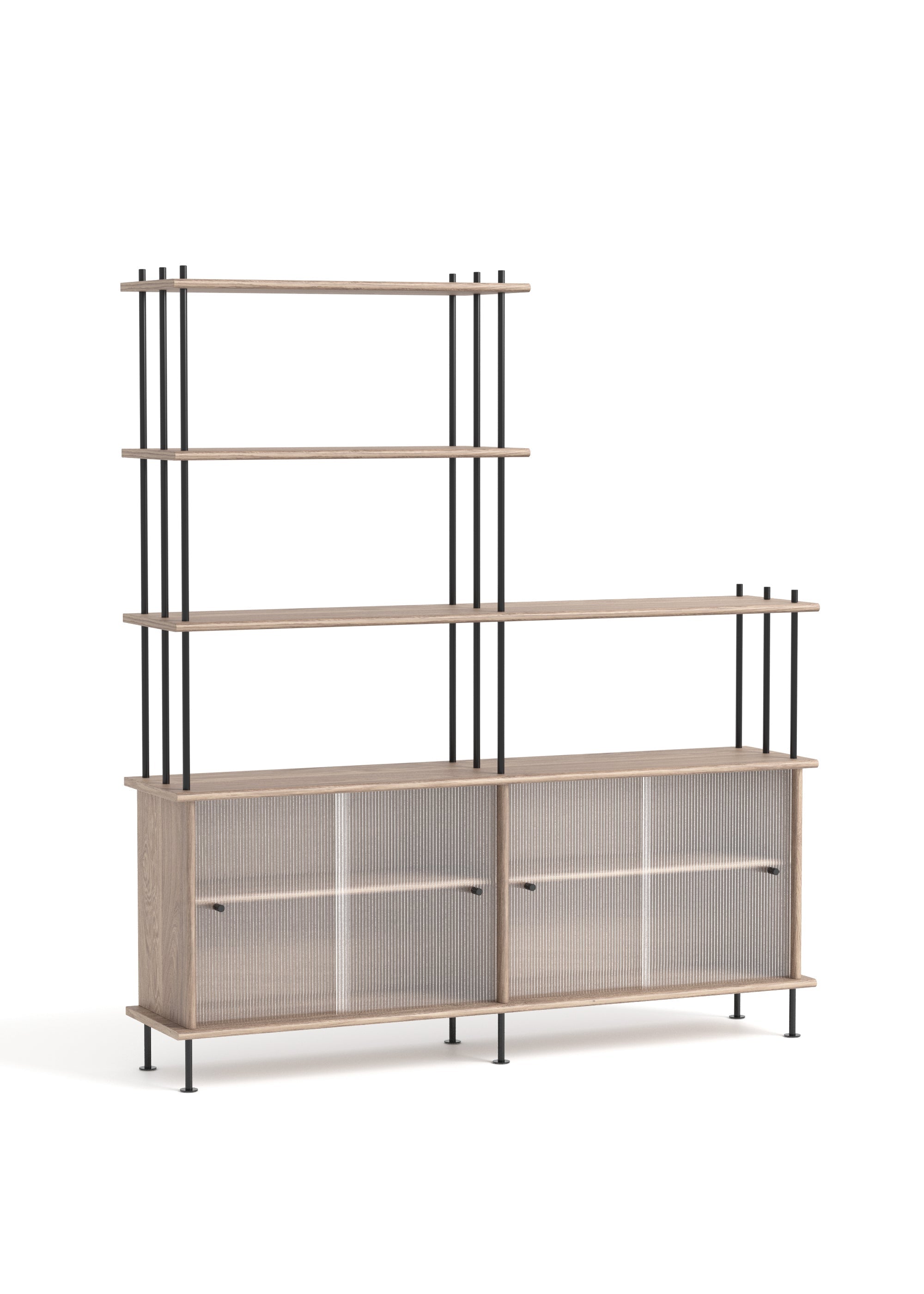 Schrank BAVA 160 gebleichtes Eichenholz