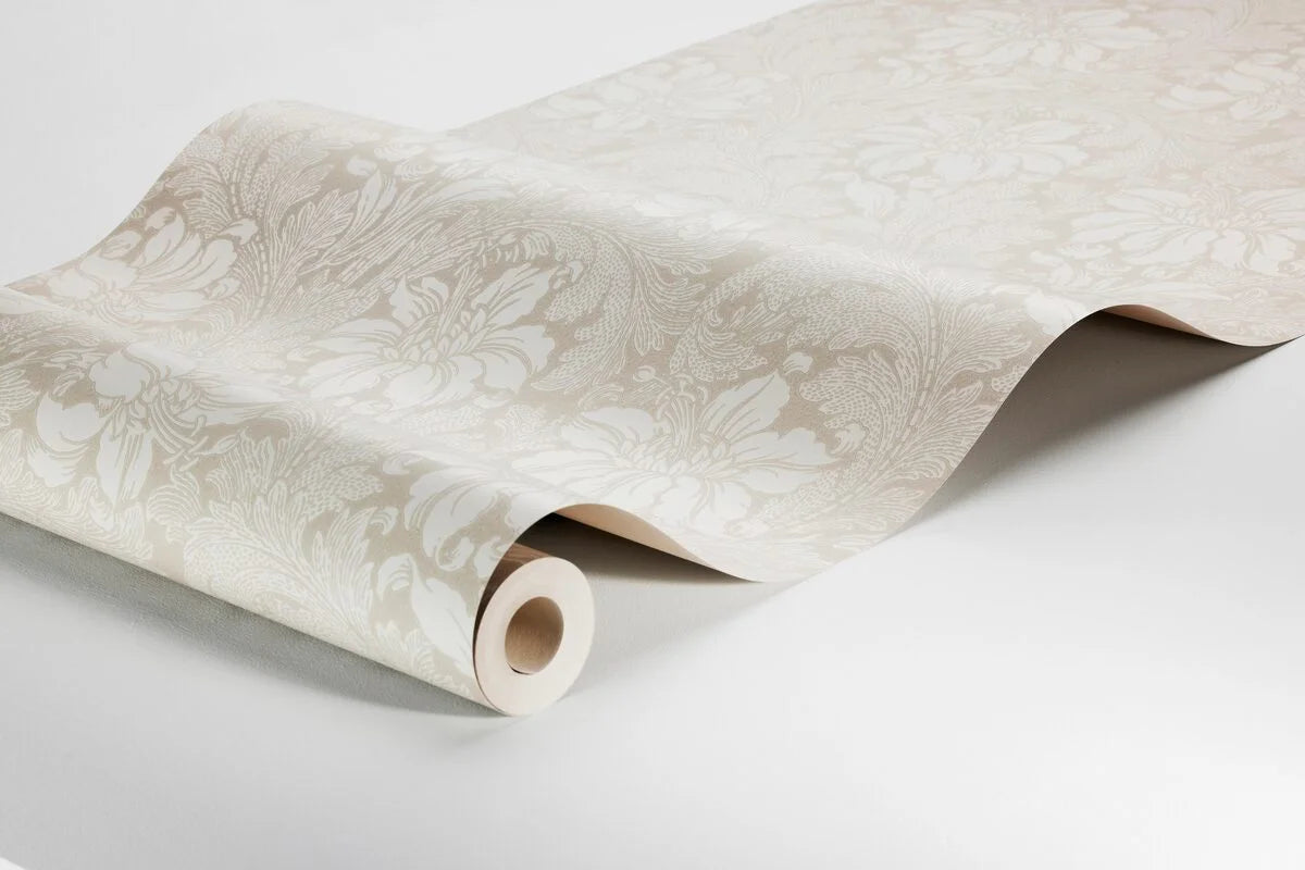 Vlies-Tapete mit Pflanzenmuster ACANTHUS beige