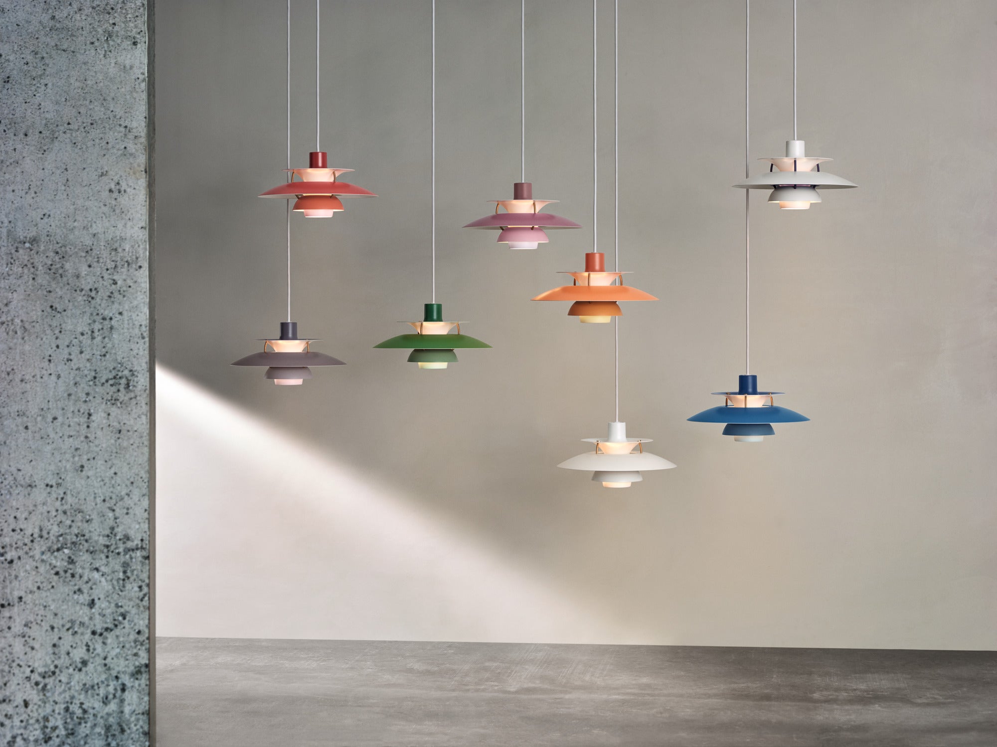Lampa wisząca PH 5 odcienie szarego