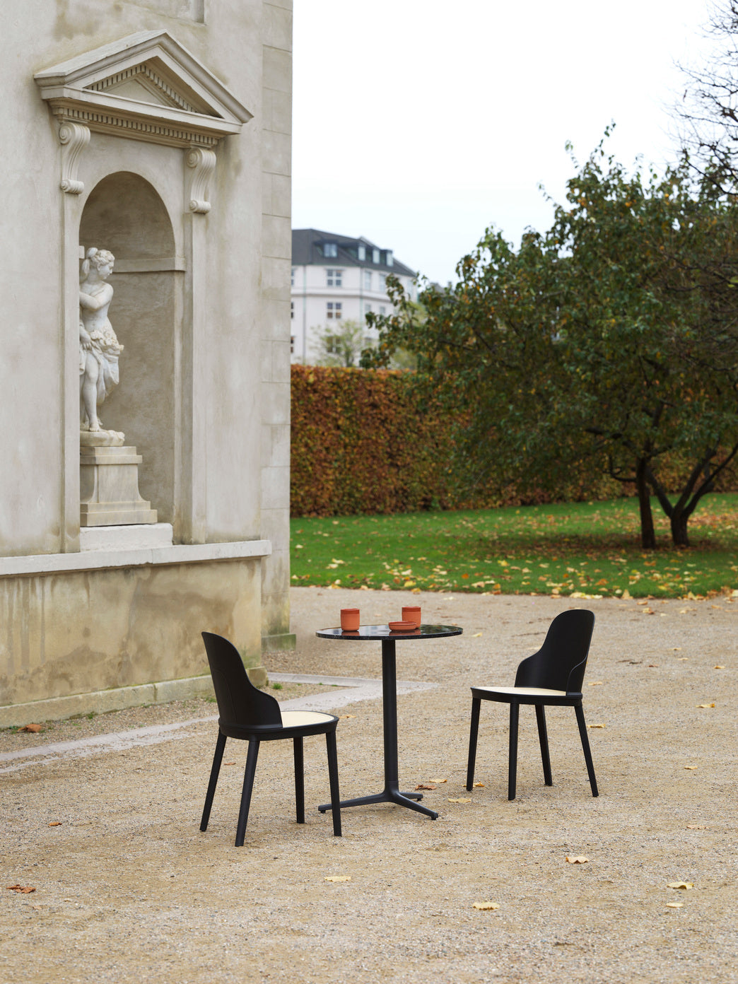 Allez PP white chair with wicker