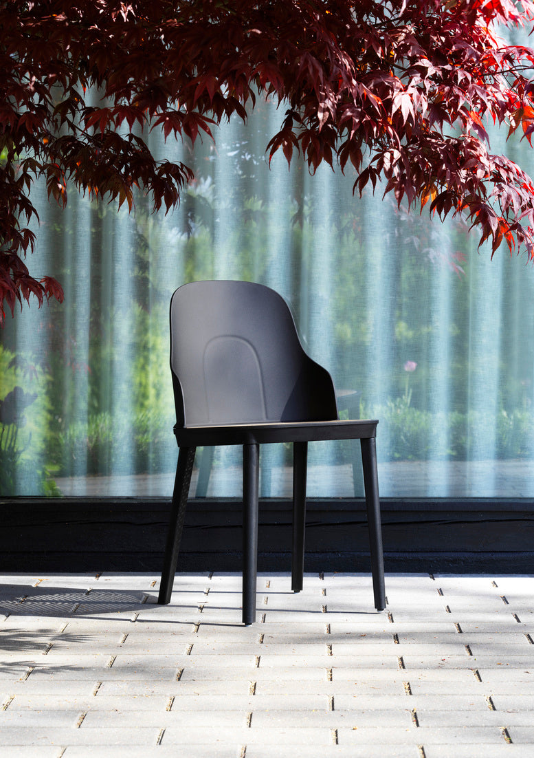 Allez PP white chair with wicker