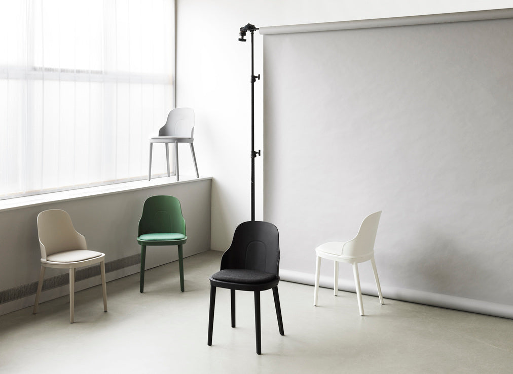 Allez pp weißer Stuhl mit Sunbrella Canvas Polster
