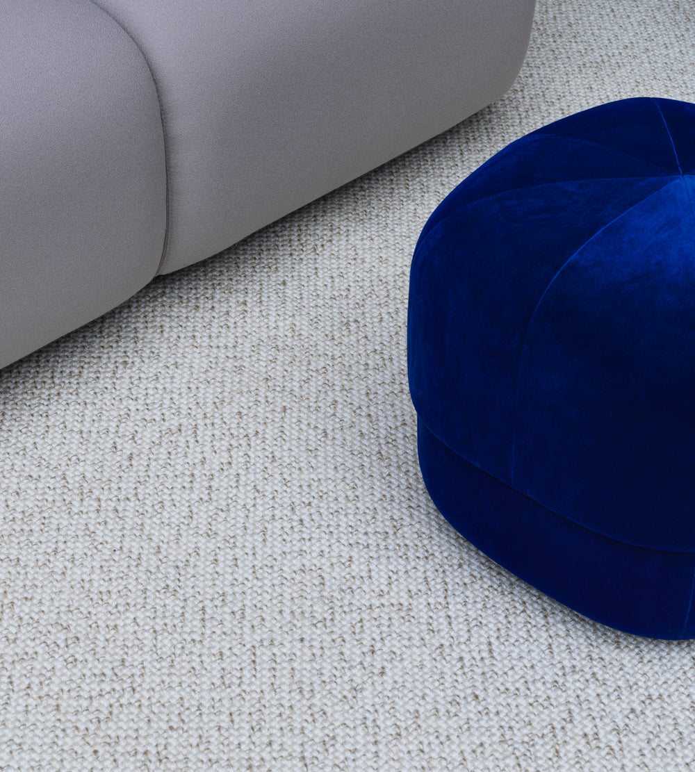 Blue pouf