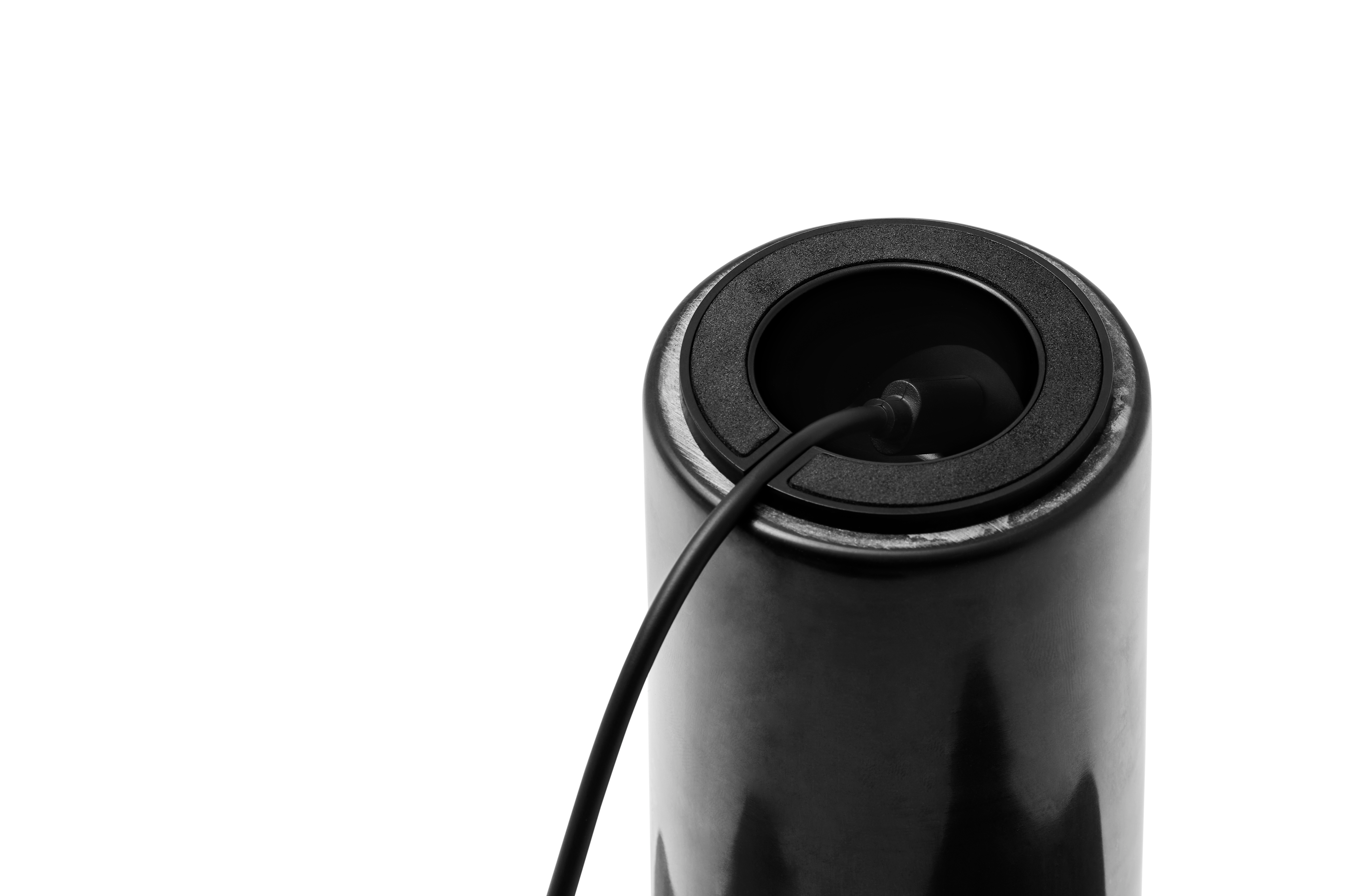 Tragbare Lampe KIZU aus schwarzem Marmor