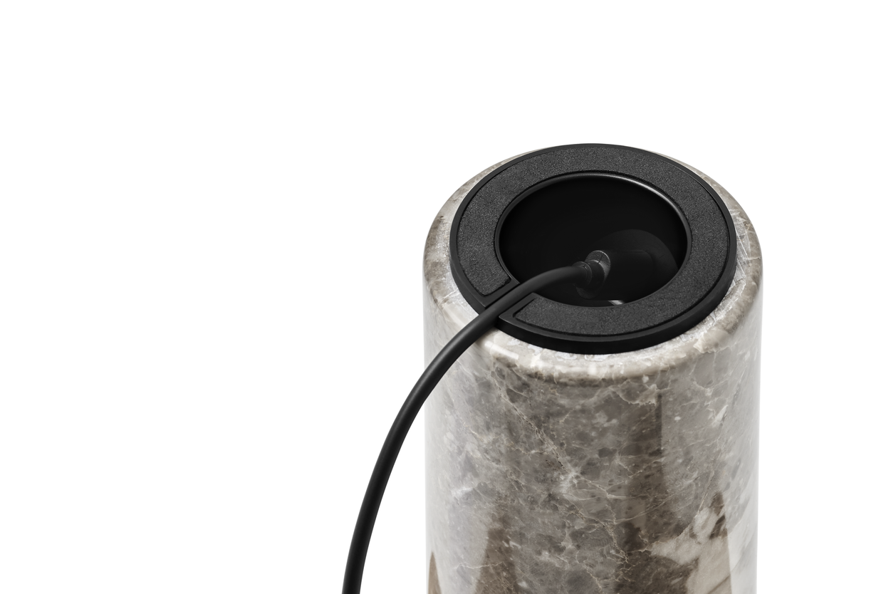 Tragbare Lampe KIZU grauer Marmor