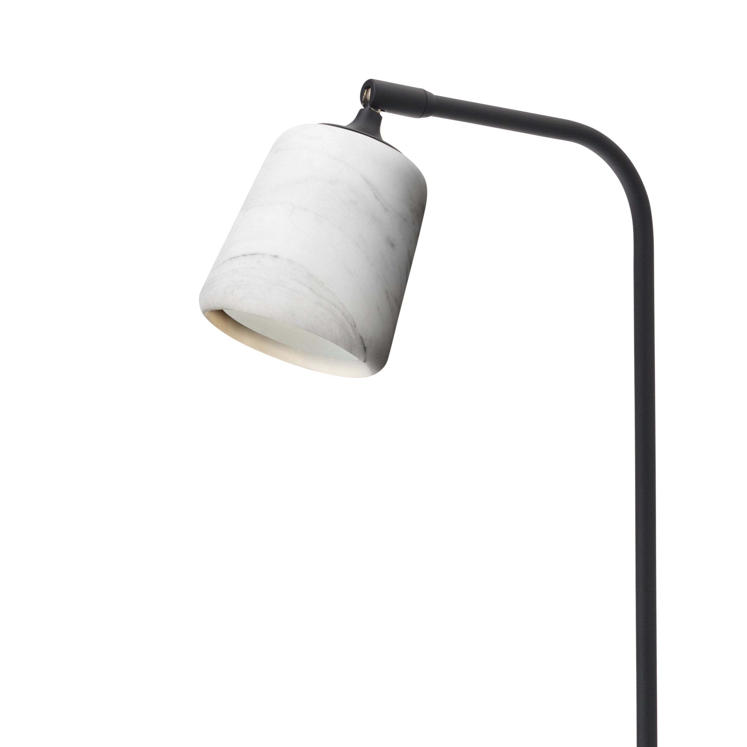 Floor lamp material white marble