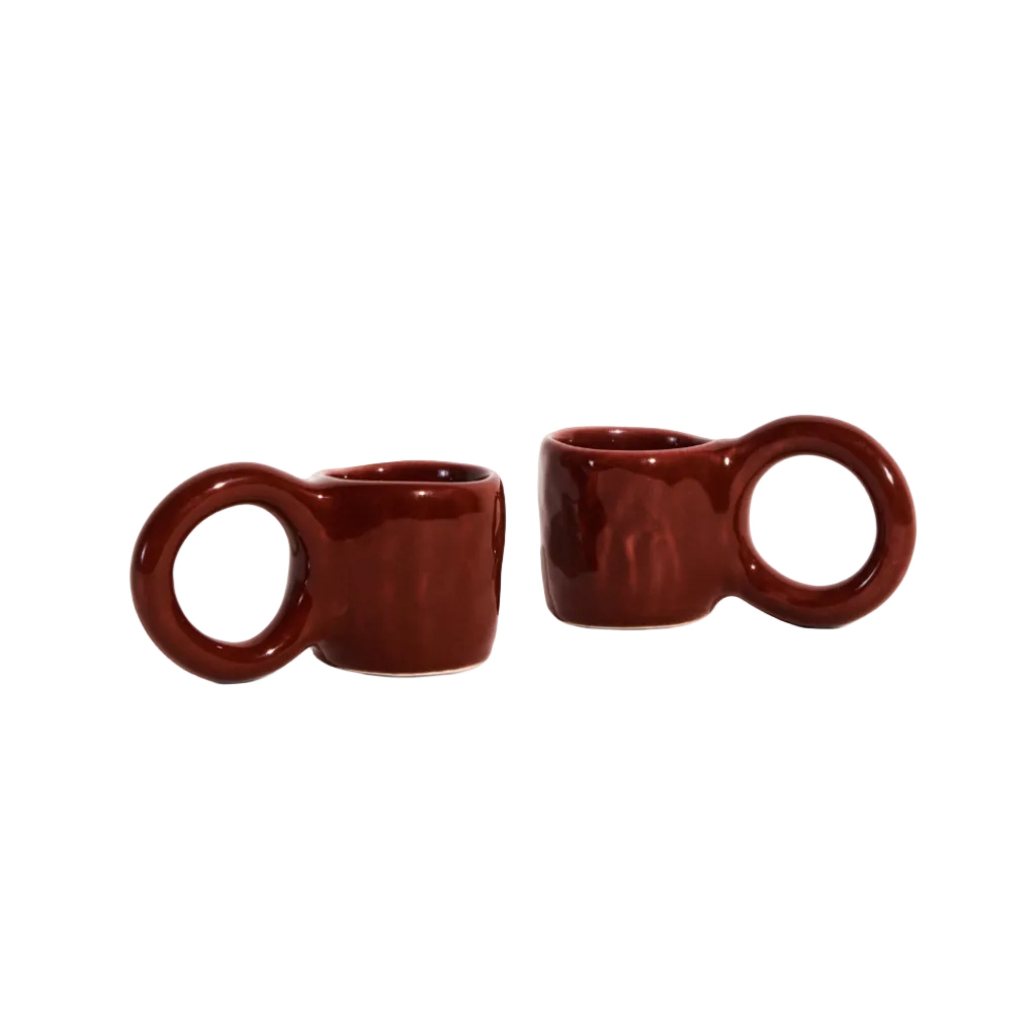 Espressotassen-Set DONUT in Kirschrot