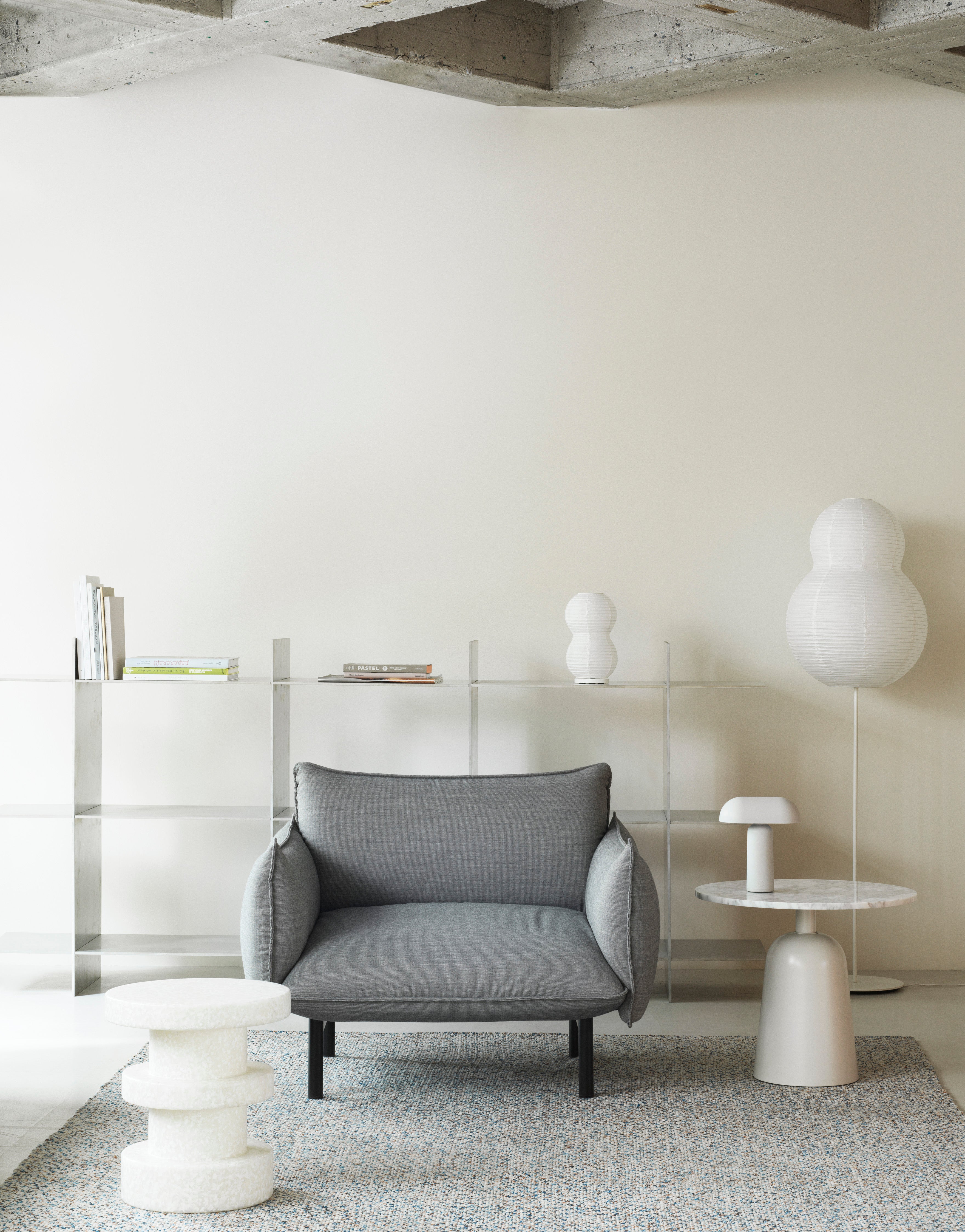 PUFF white floor lamp