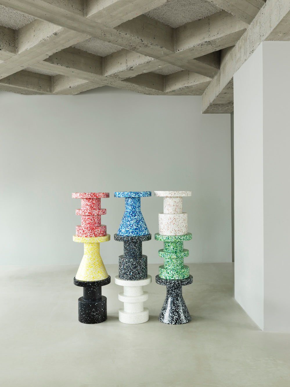 Side table bit stack red