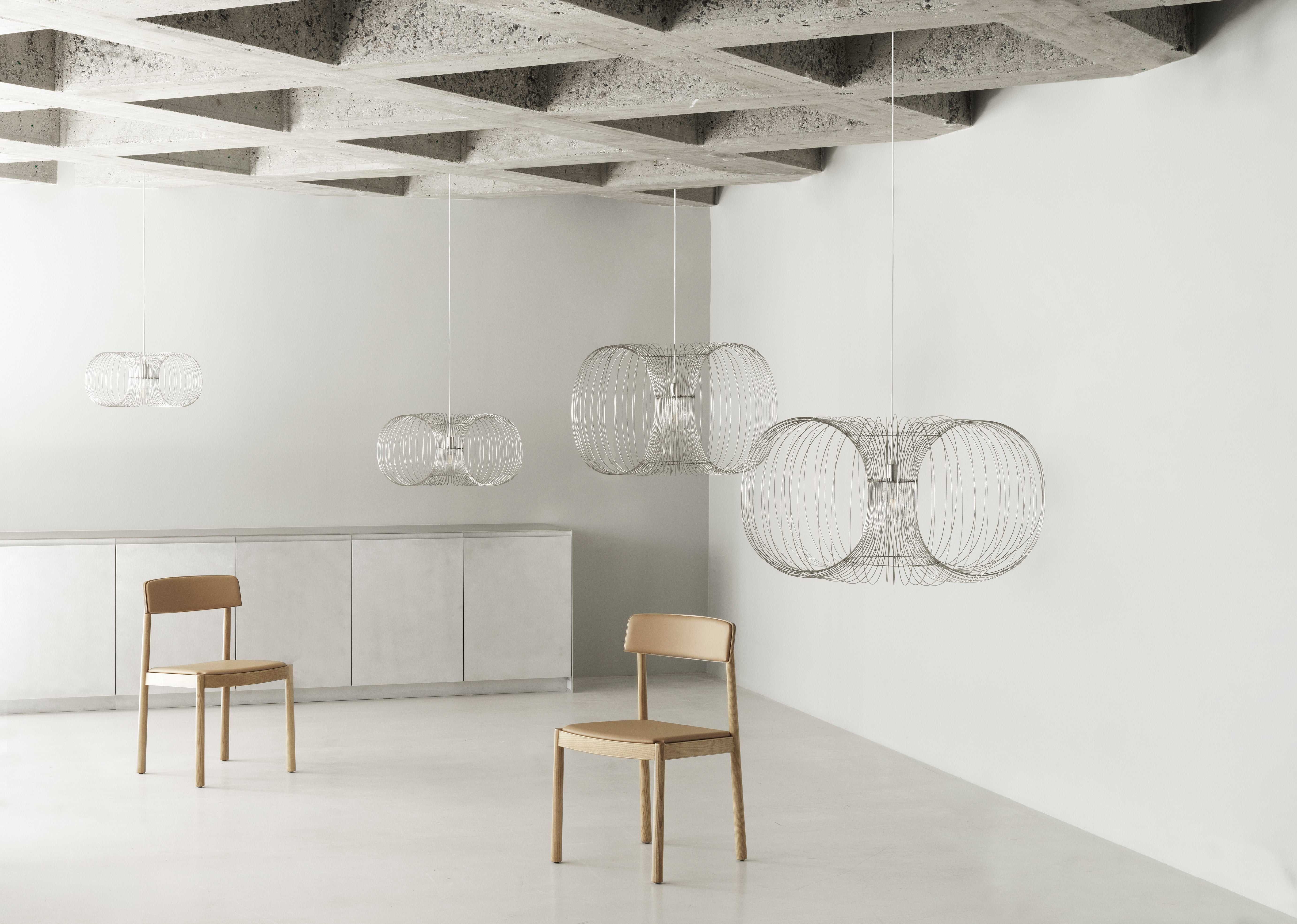 COIL pendant lamp stainless steel