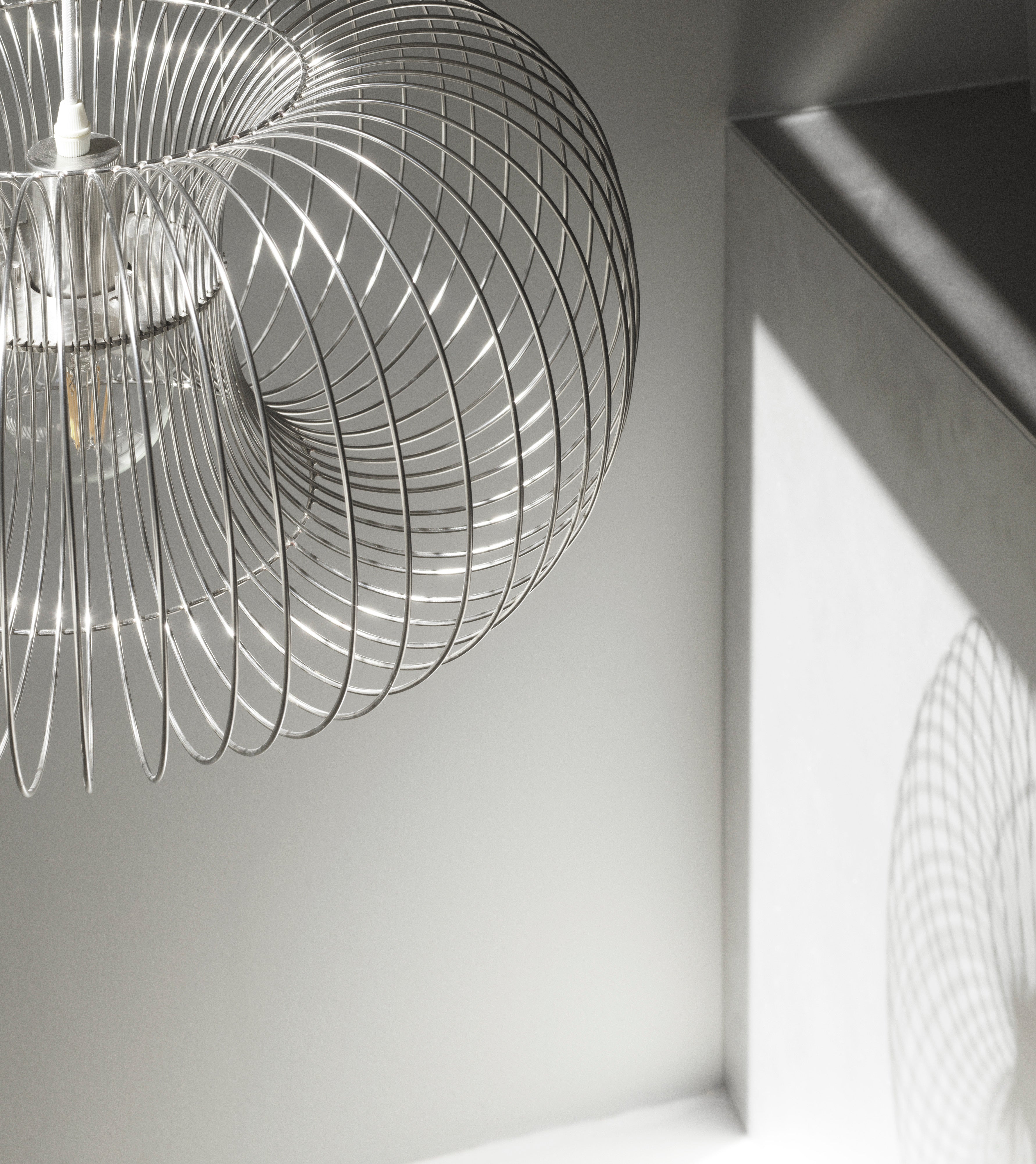 COIL pendant lamp stainless steel