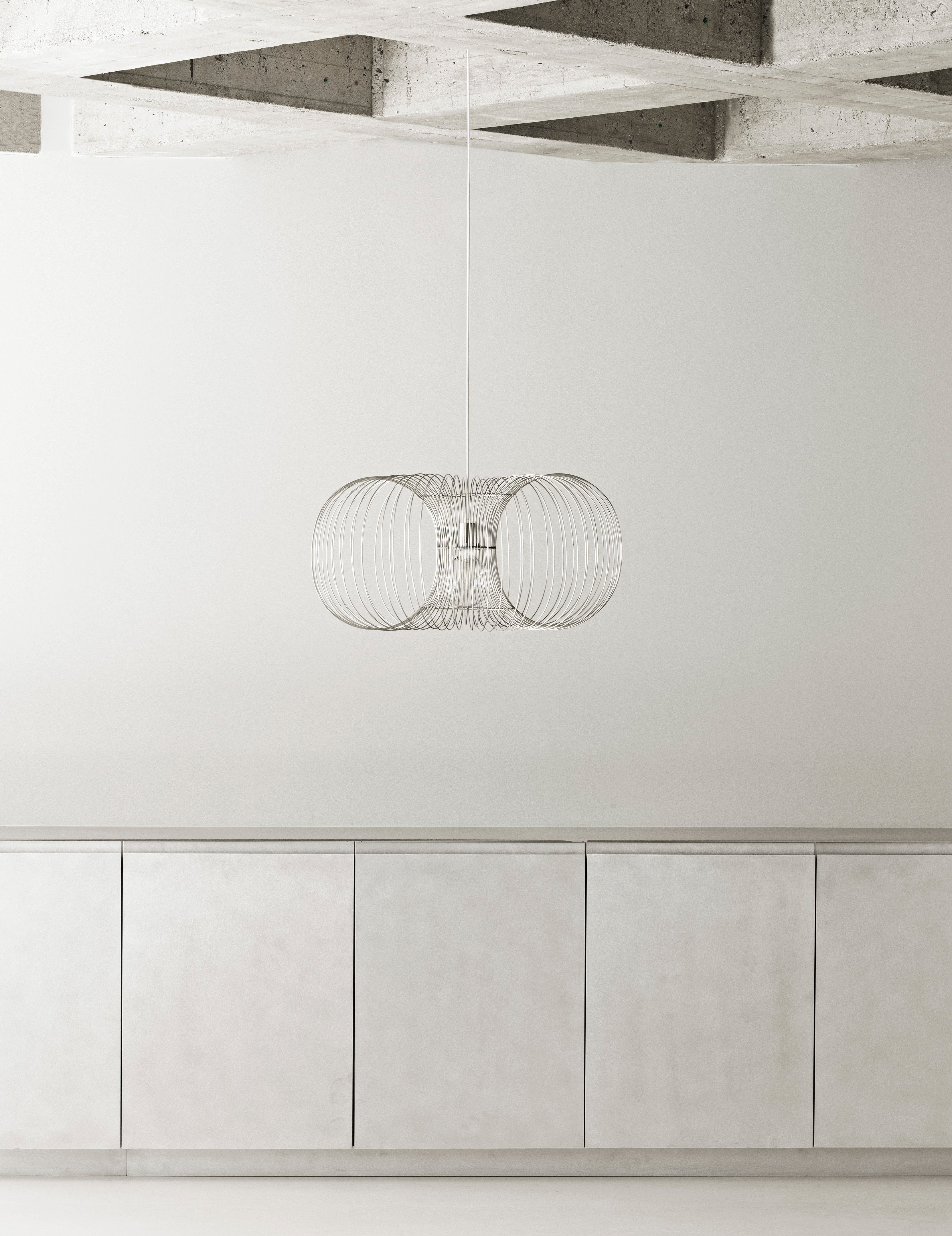 COIL pendant lamp stainless steel