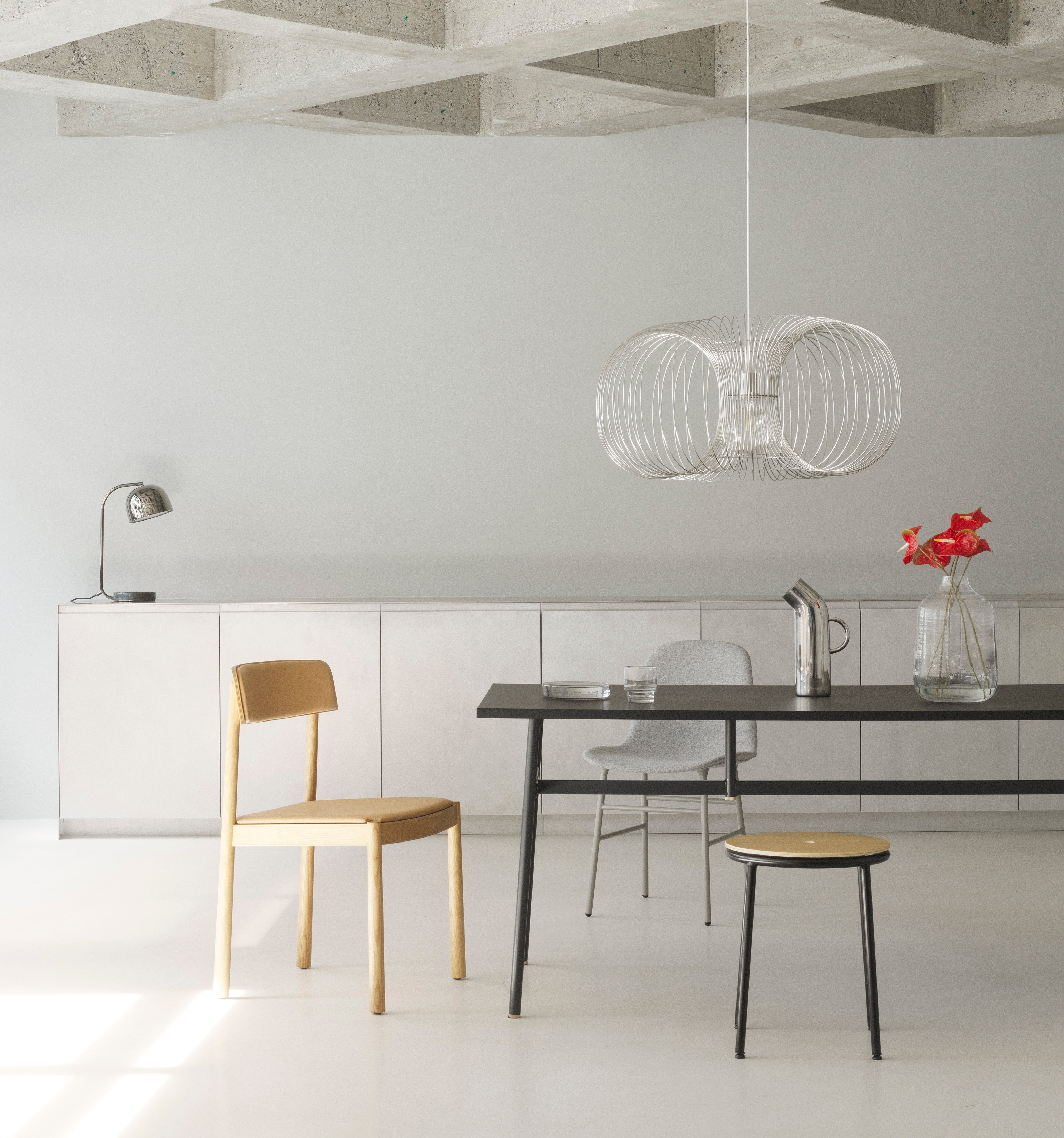 COIL pendant lamp stainless steel