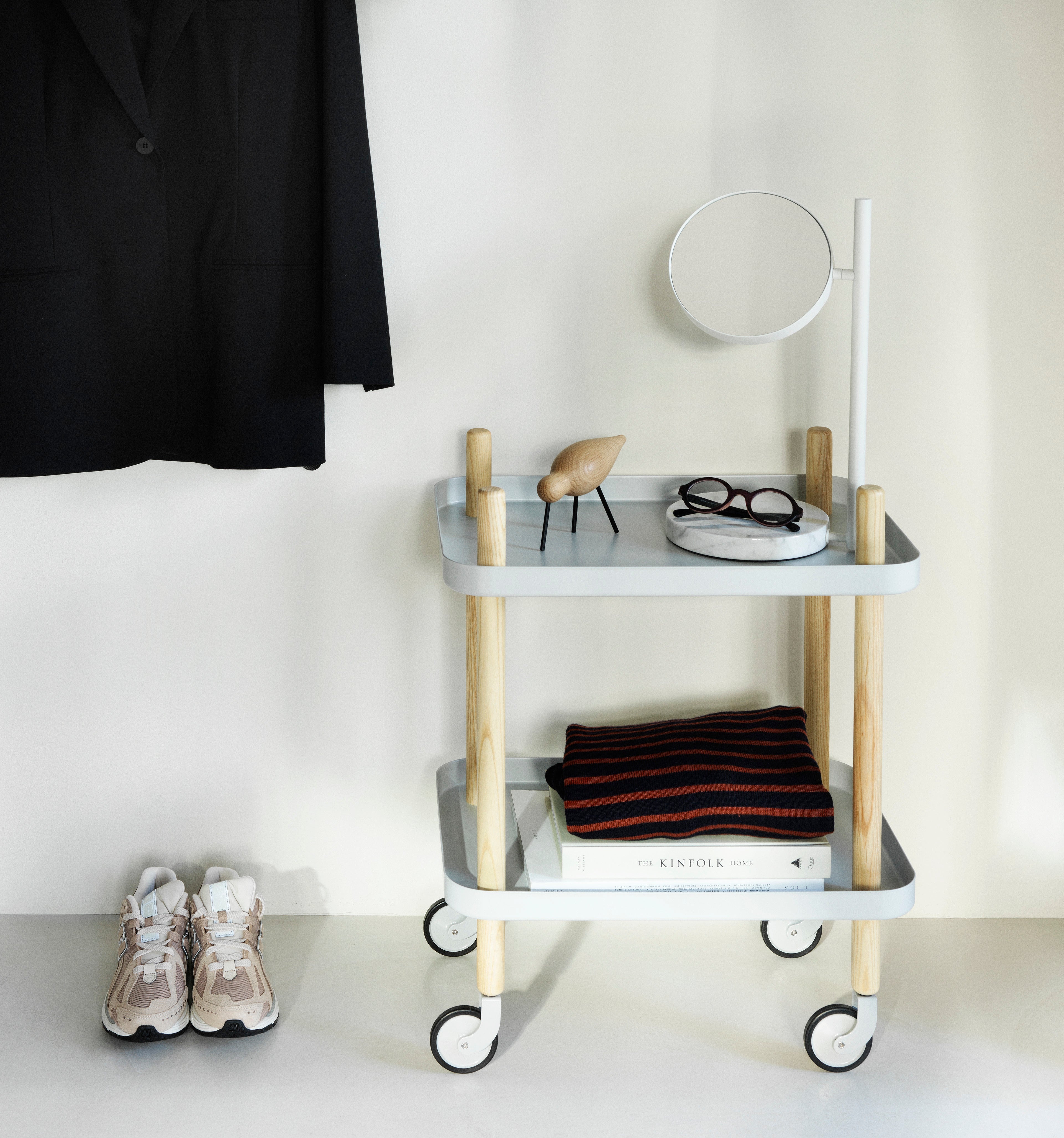 Freestanding Mirror POSE White Marble
