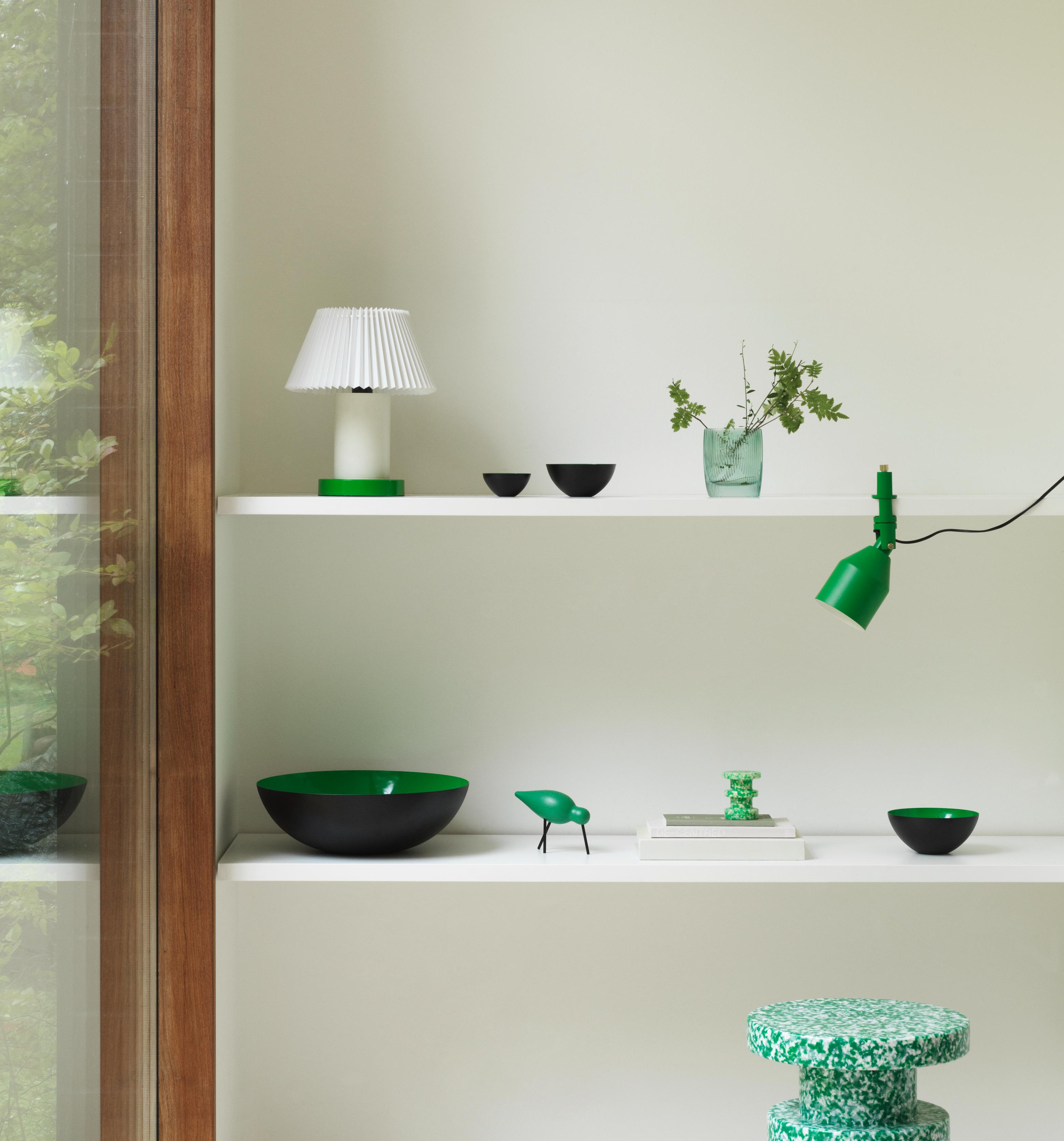 CELLU table lamp white with green base