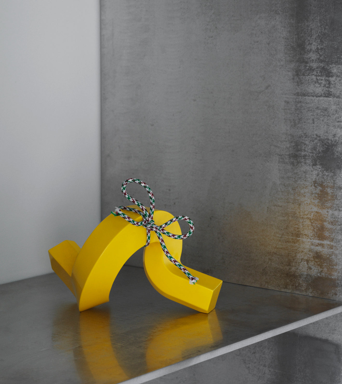 CROOKED ONE Candle Holder Yellow
