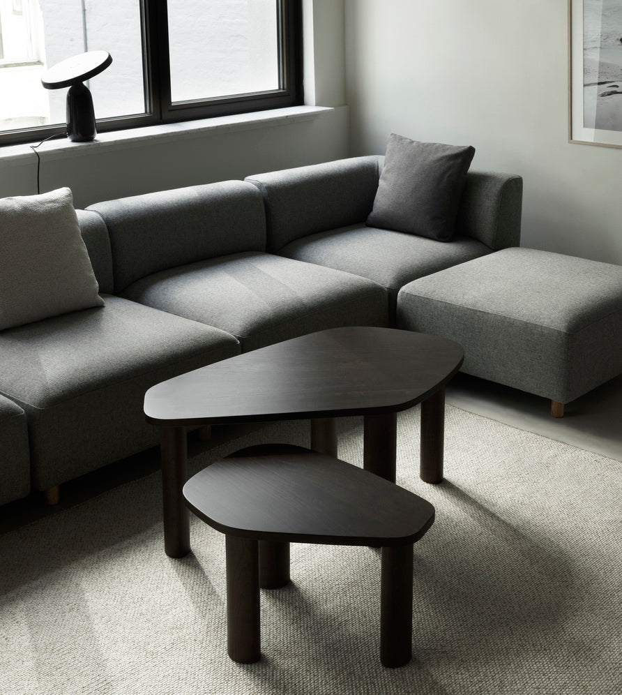 Redo oak upholstered sofa base