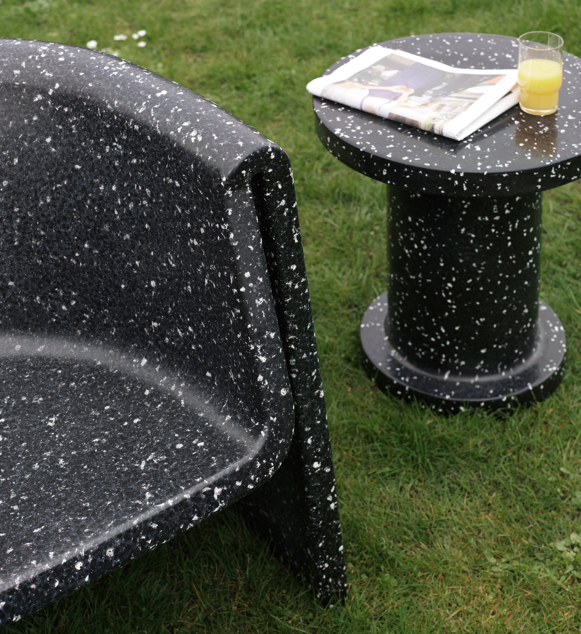 Black bit armchair