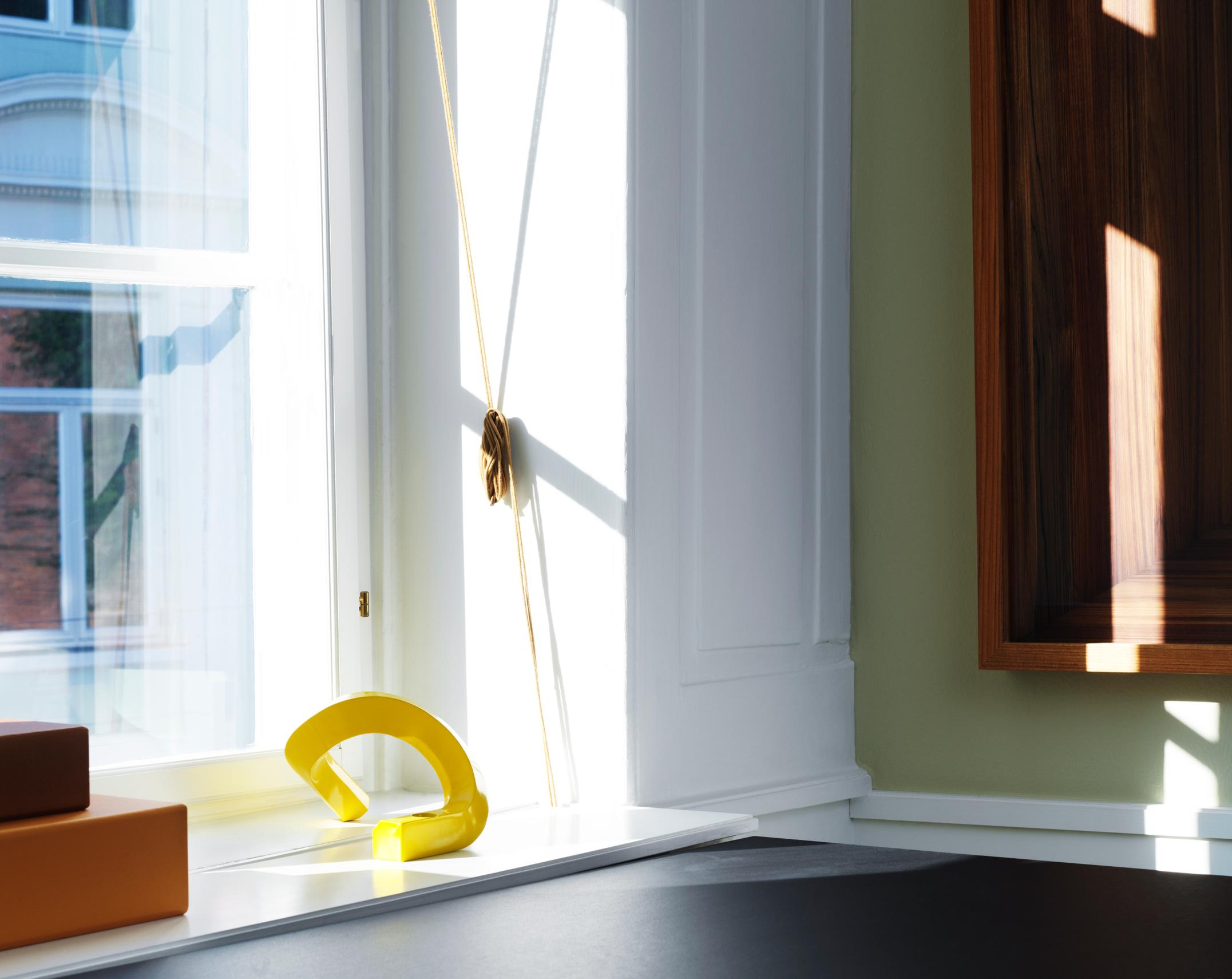 CROOKED TWO Candle Holder Yellow