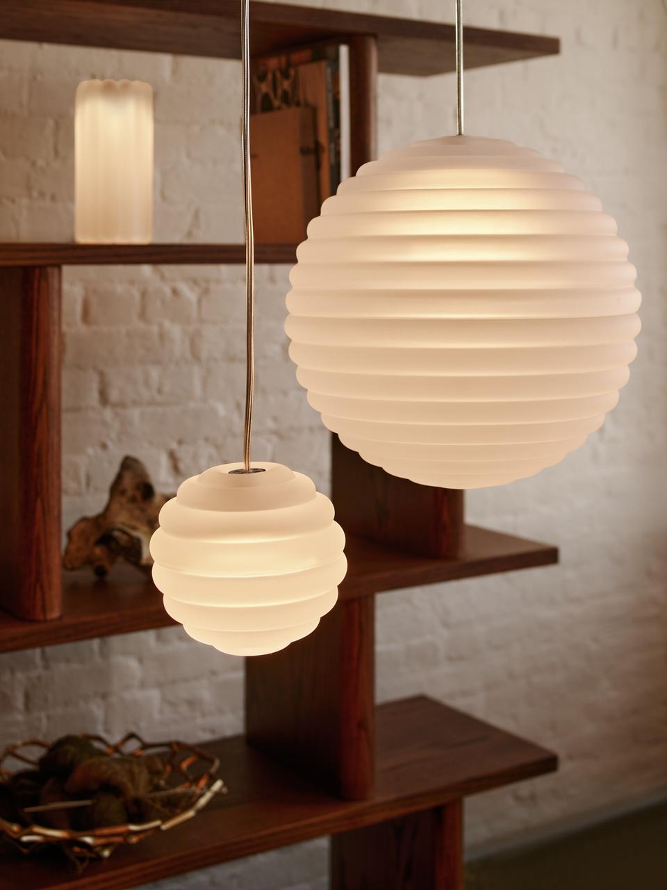 Round Pendant Lamp PRESS Matte Glass