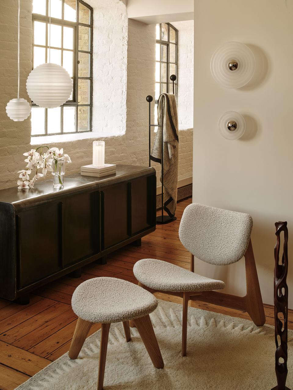 Round Pendant Lamp PRESS Matte Glass