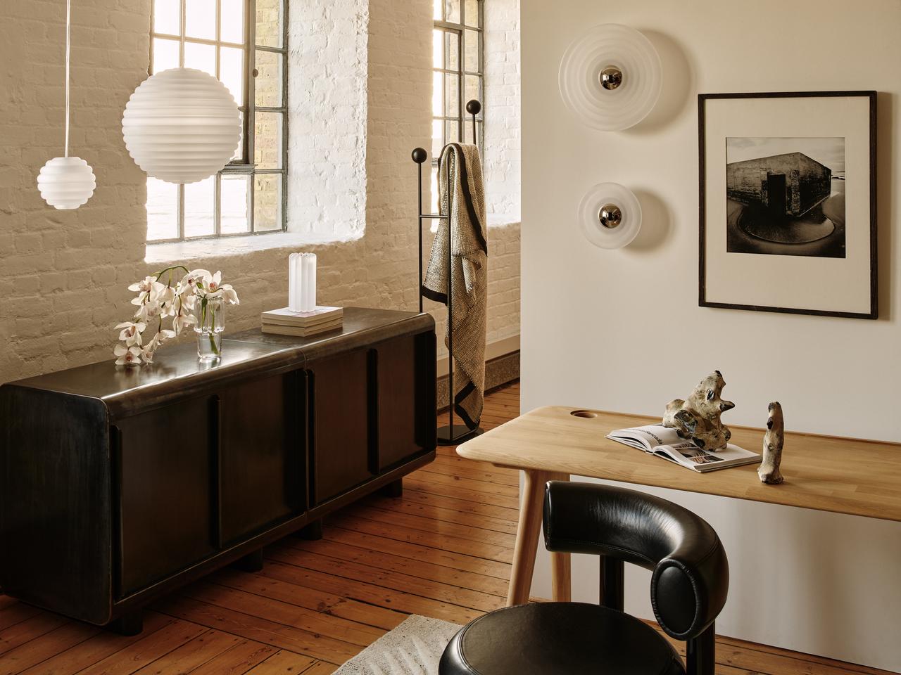 Round Pendant Lamp PRESS Matte Glass