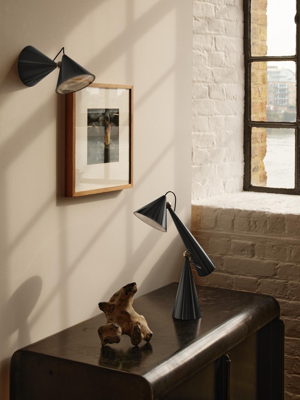 Verstellbare Wandleuchte POSE grau