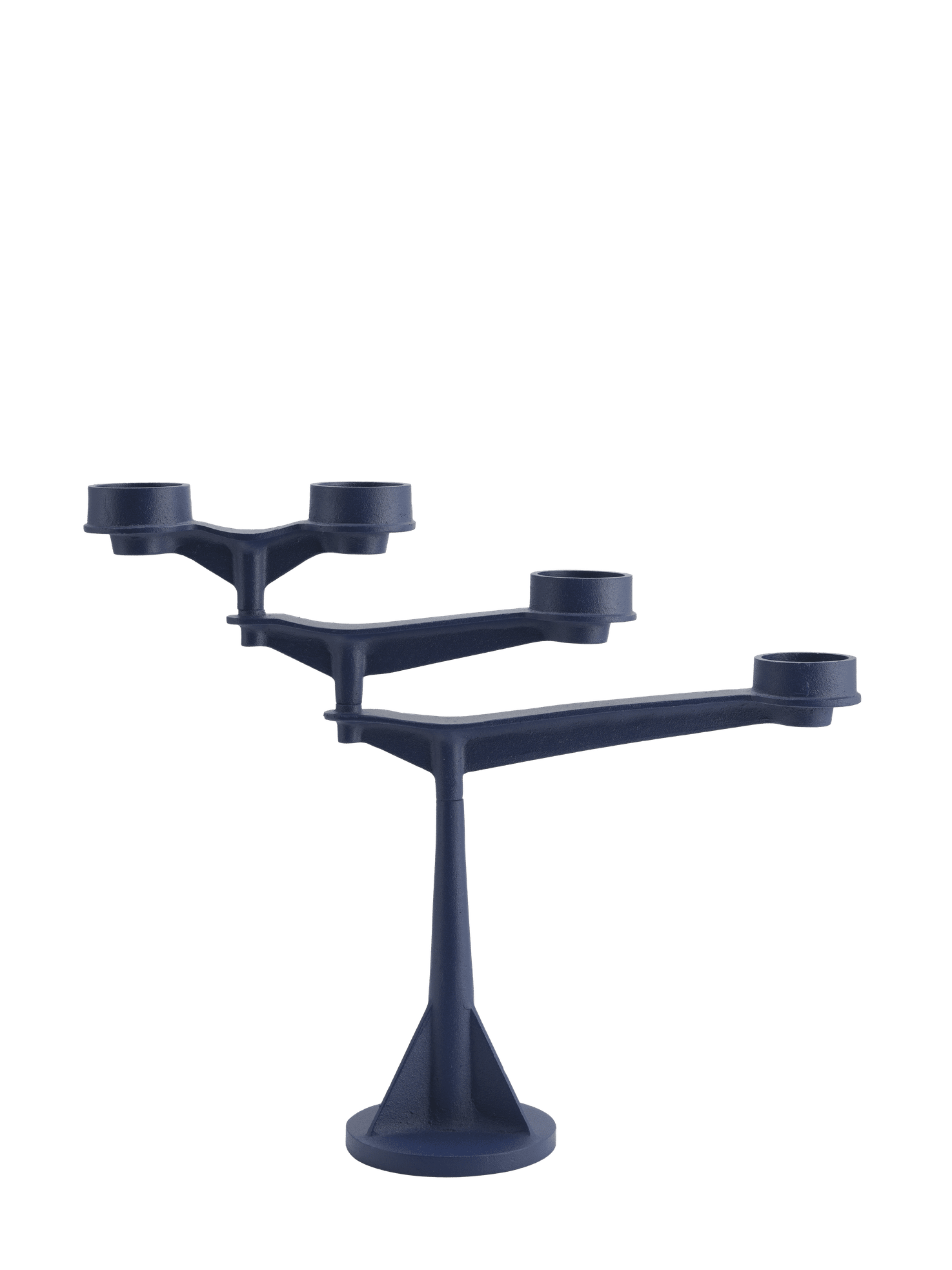 Kerzenhalter SPIN MINI dunkelblau