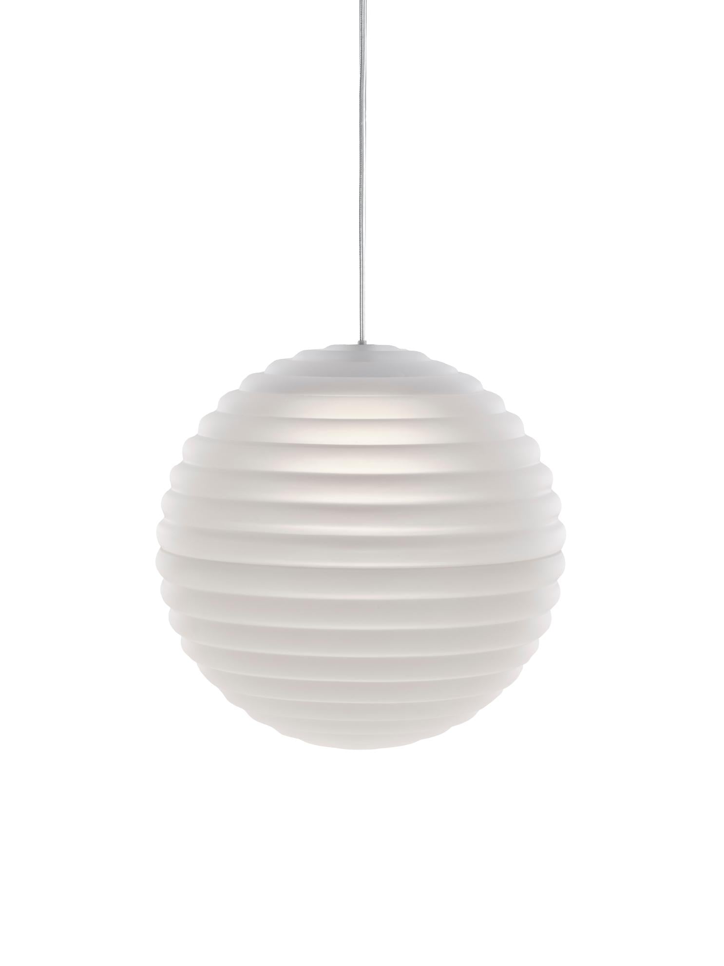 Round Pendant Lamp PRESS Matte Glass