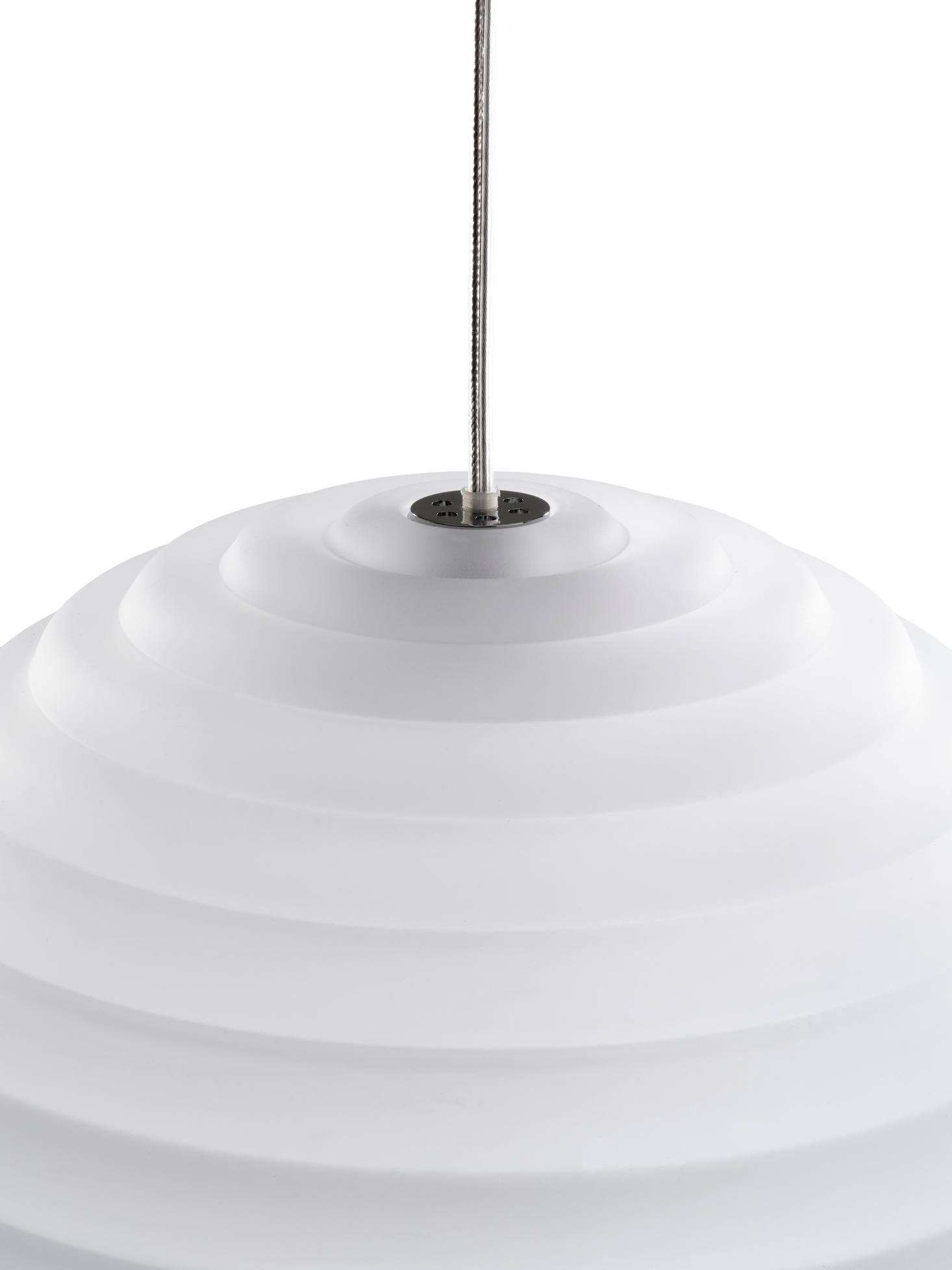Round Pendant Lamp PRESS Matte Glass