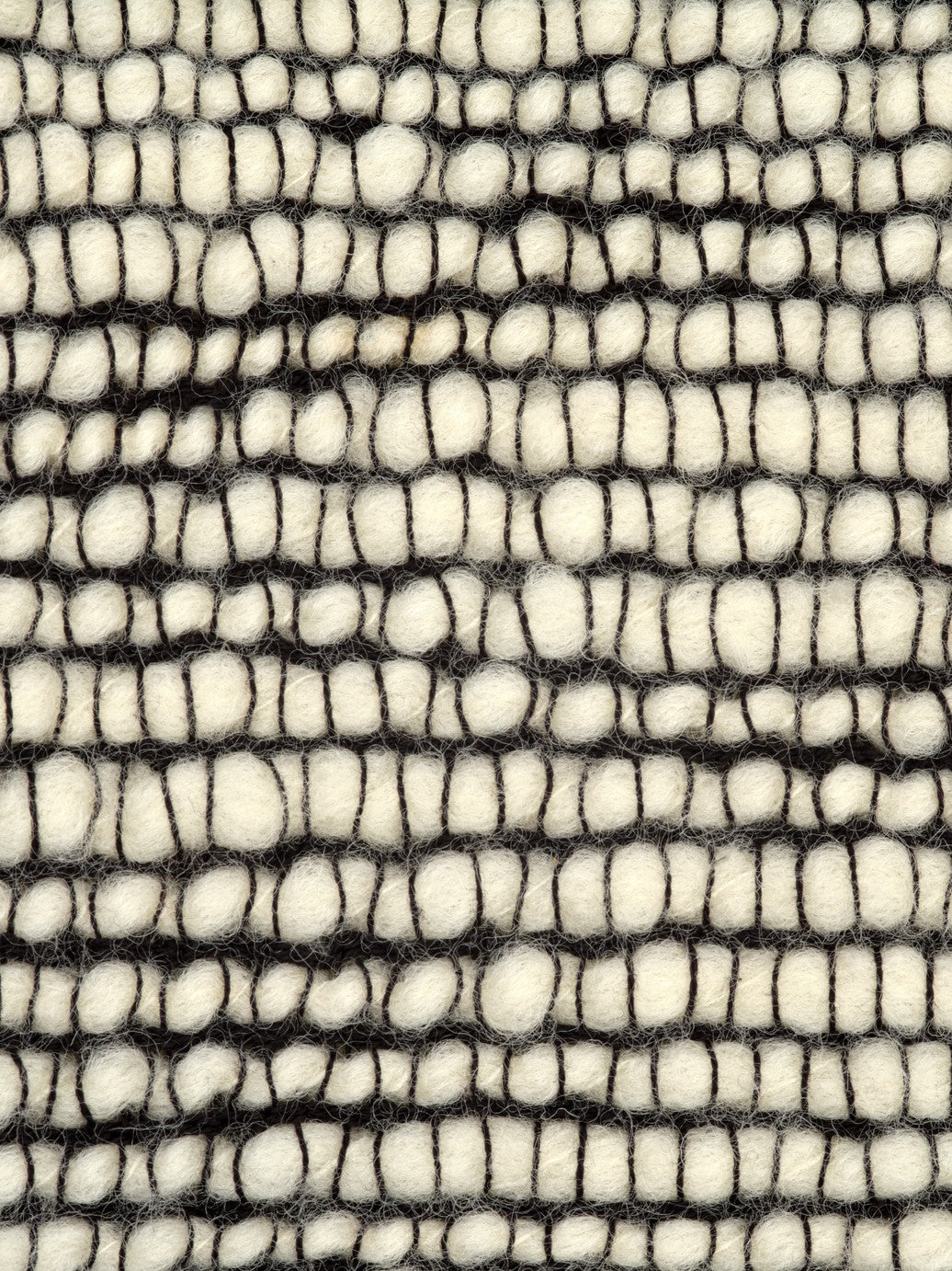 Koc THREAD cremefarben mit Schwarz