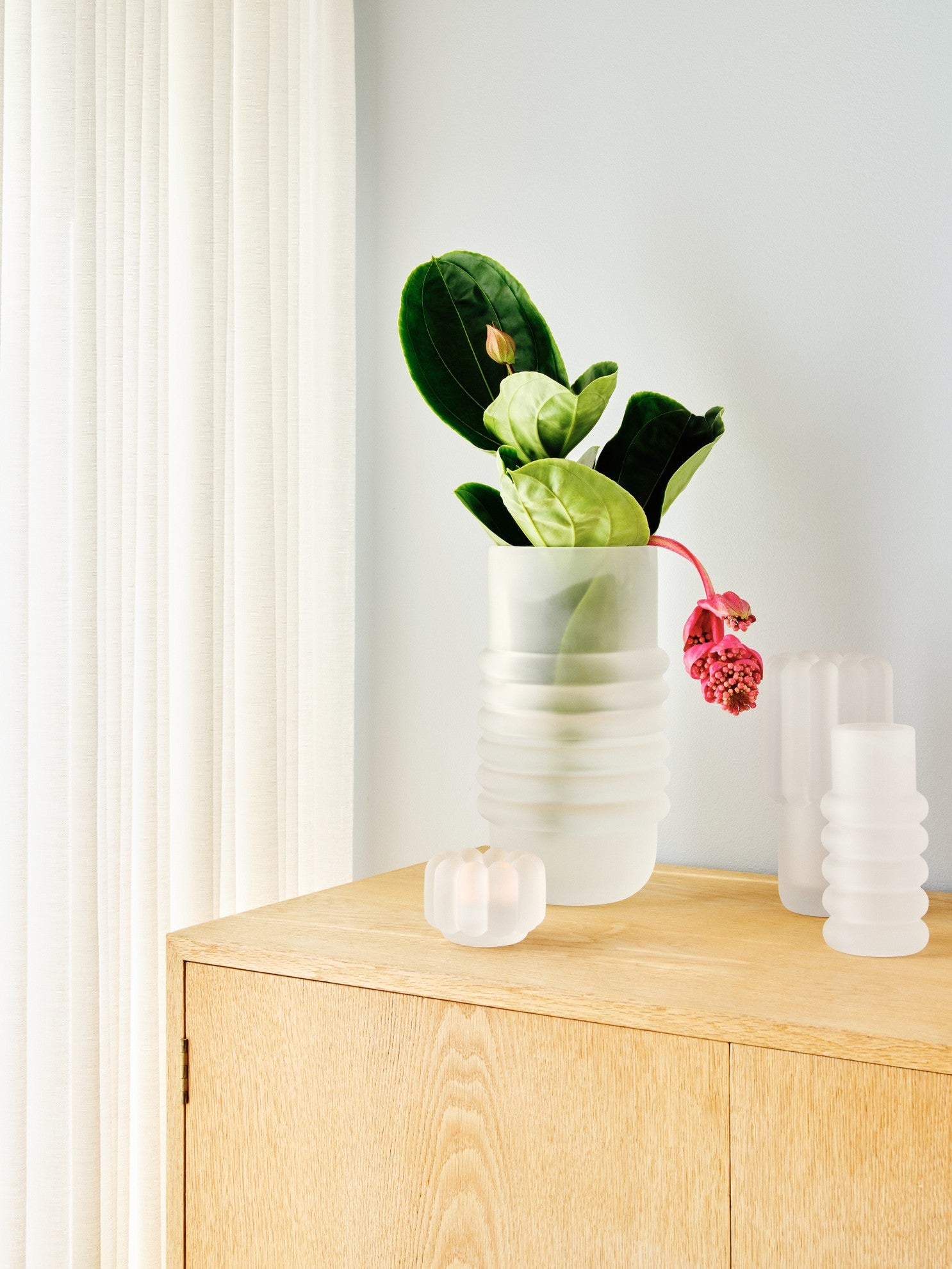 Vase PRESS matte glass