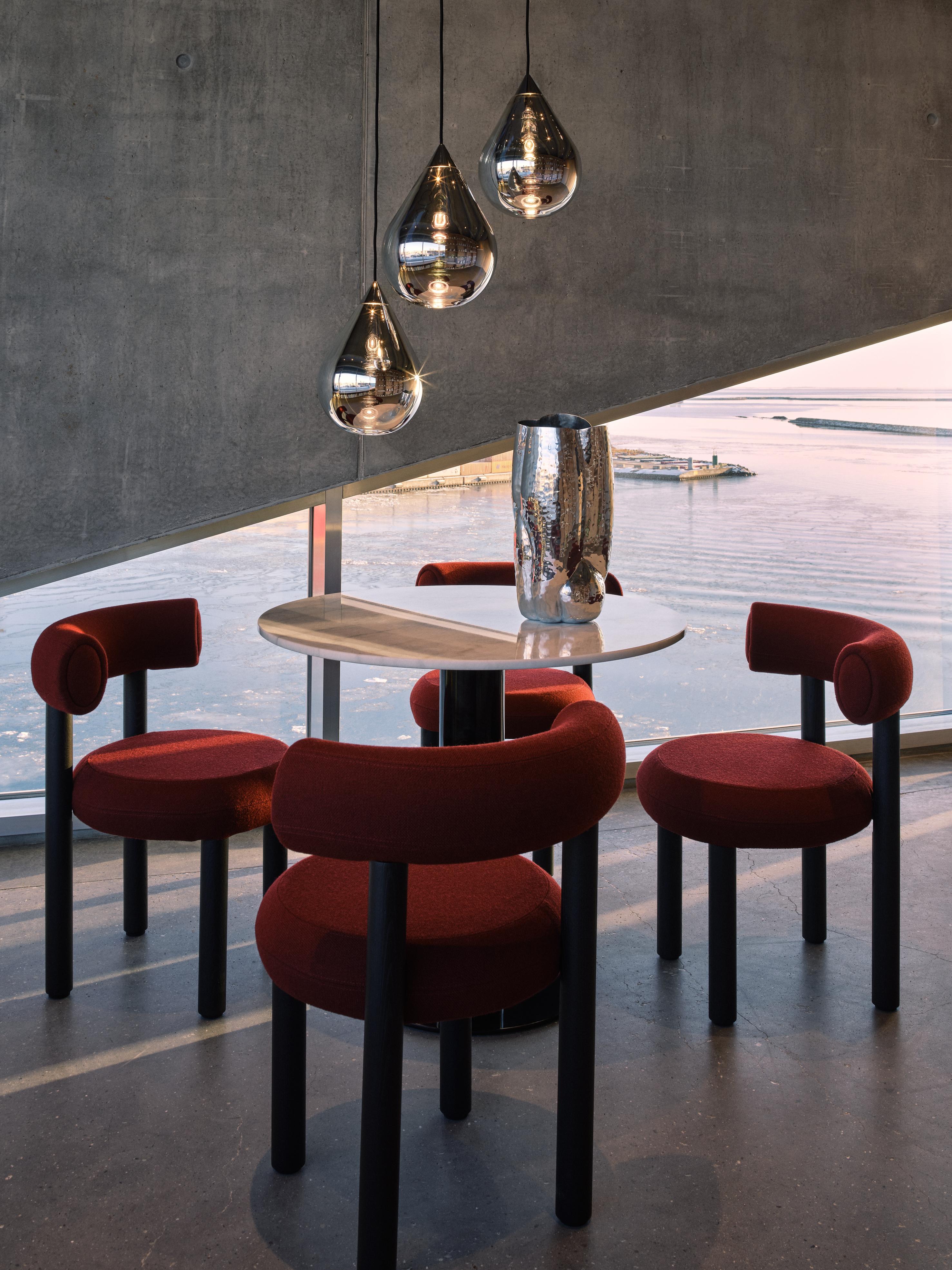 Lampa wisząca FLARE BEAD srebrny klosz