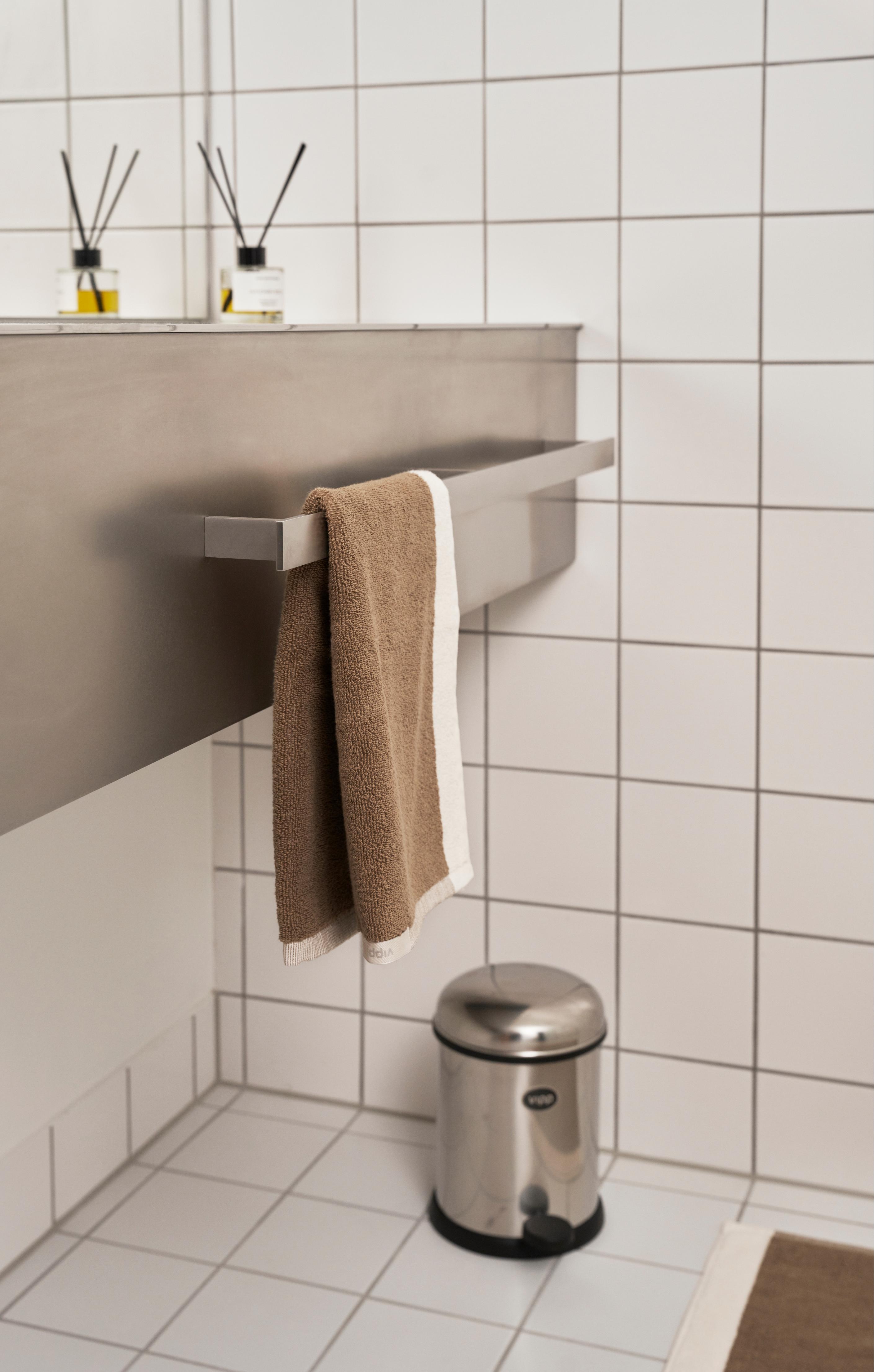 Handtuch VIPP taupe Baumwolle